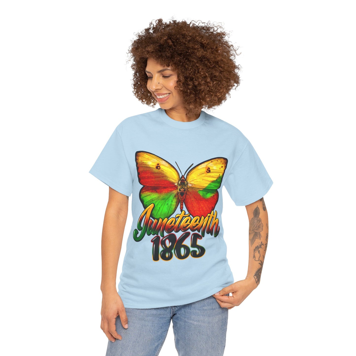 Juneteenth Butterfly Unisex Heavy Cotton Tee