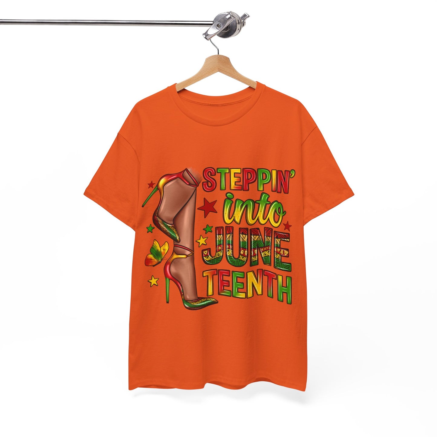 Stepping Into Juneteenth Unisex Heavy Cotton Tee