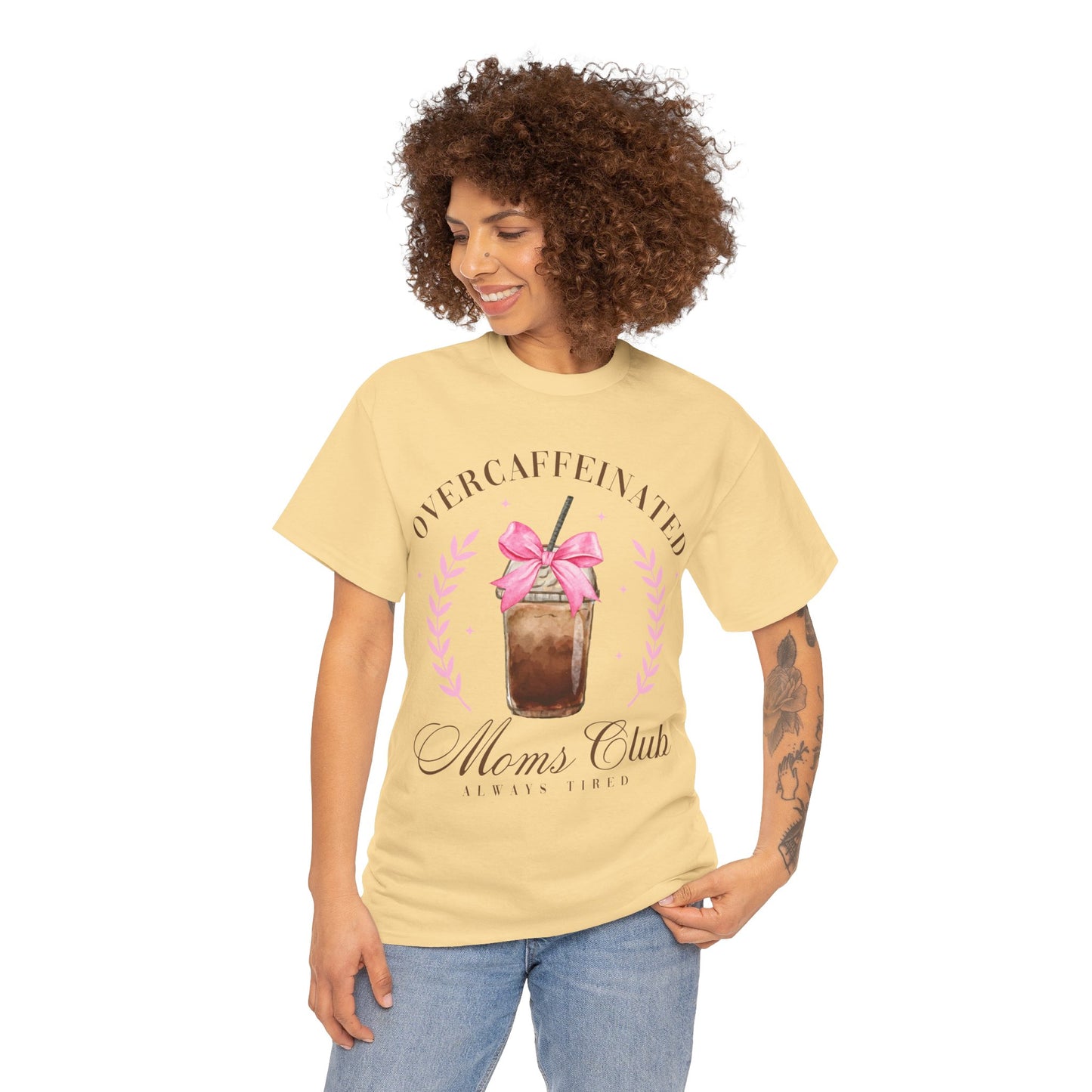 Over-caffeinated Mom Unisex Heavy Cotton Tee