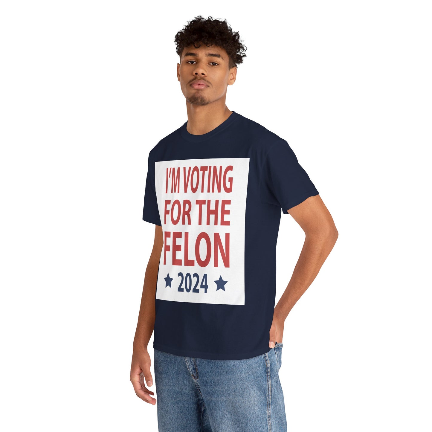 Voting For A Felon Unisex Heavy Cotton Tee