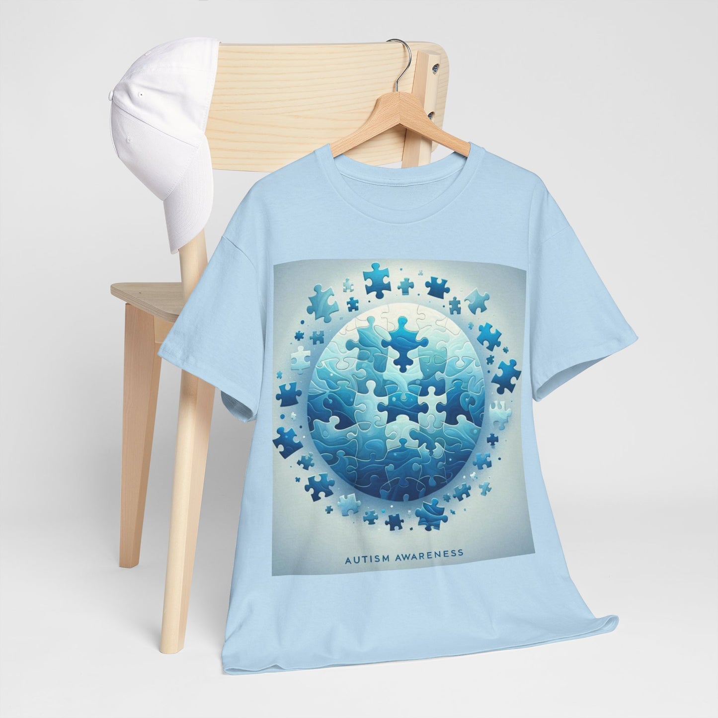 Autism Globe Unisex Heavy Cotton Tee