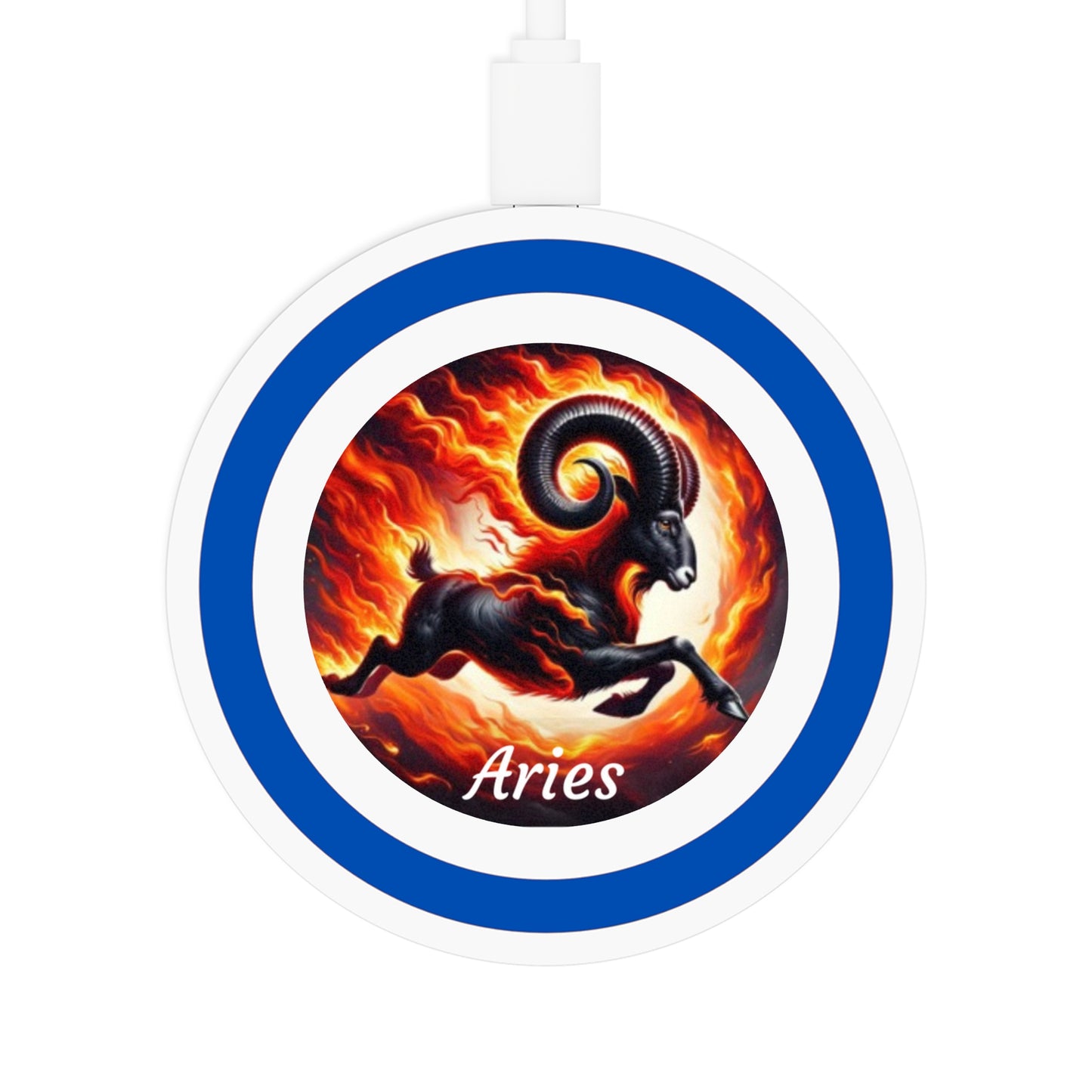 Aries Zodiac Sign Quake Wireless Charging Pad