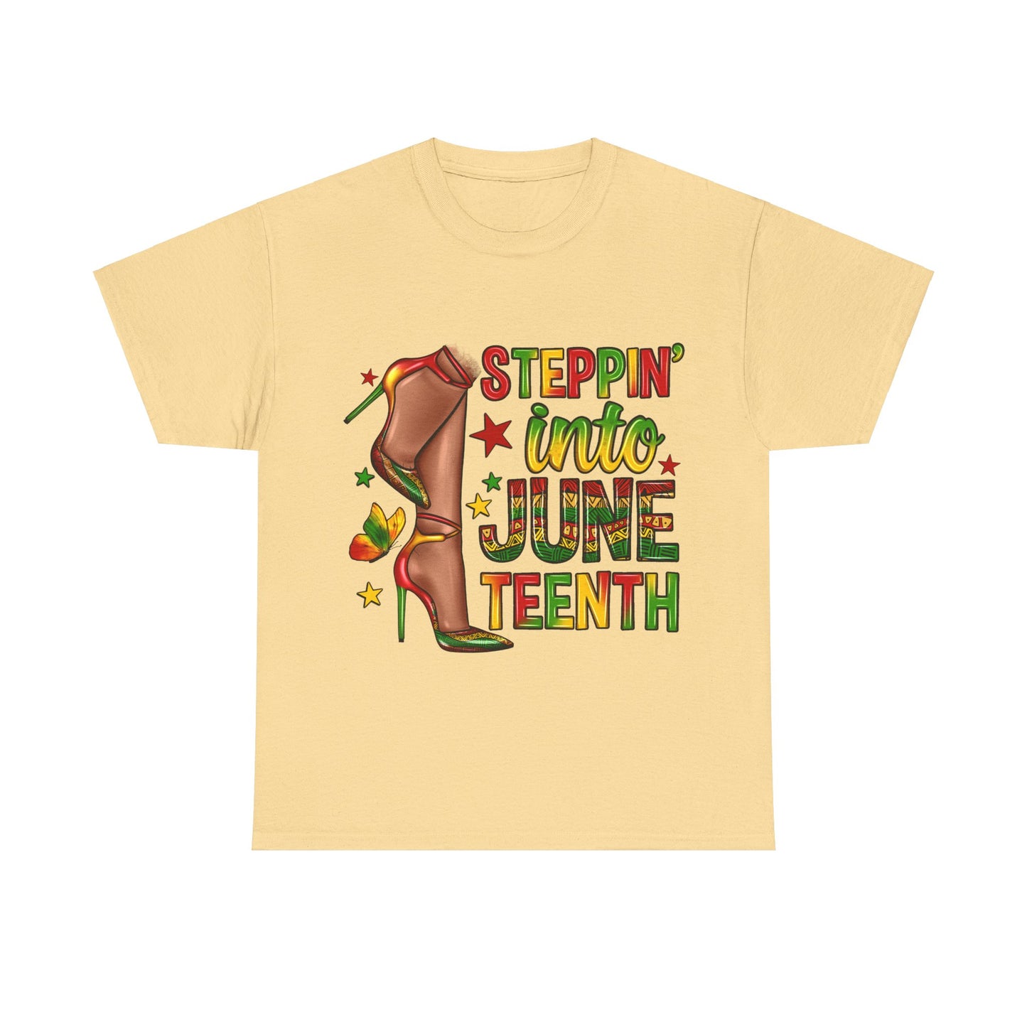 Stepping Into Juneteenth Unisex Heavy Cotton Tee