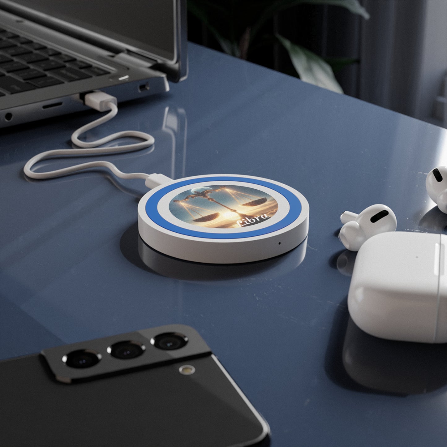 Libra Zodiac Sign Quake Wireless Charging Pad