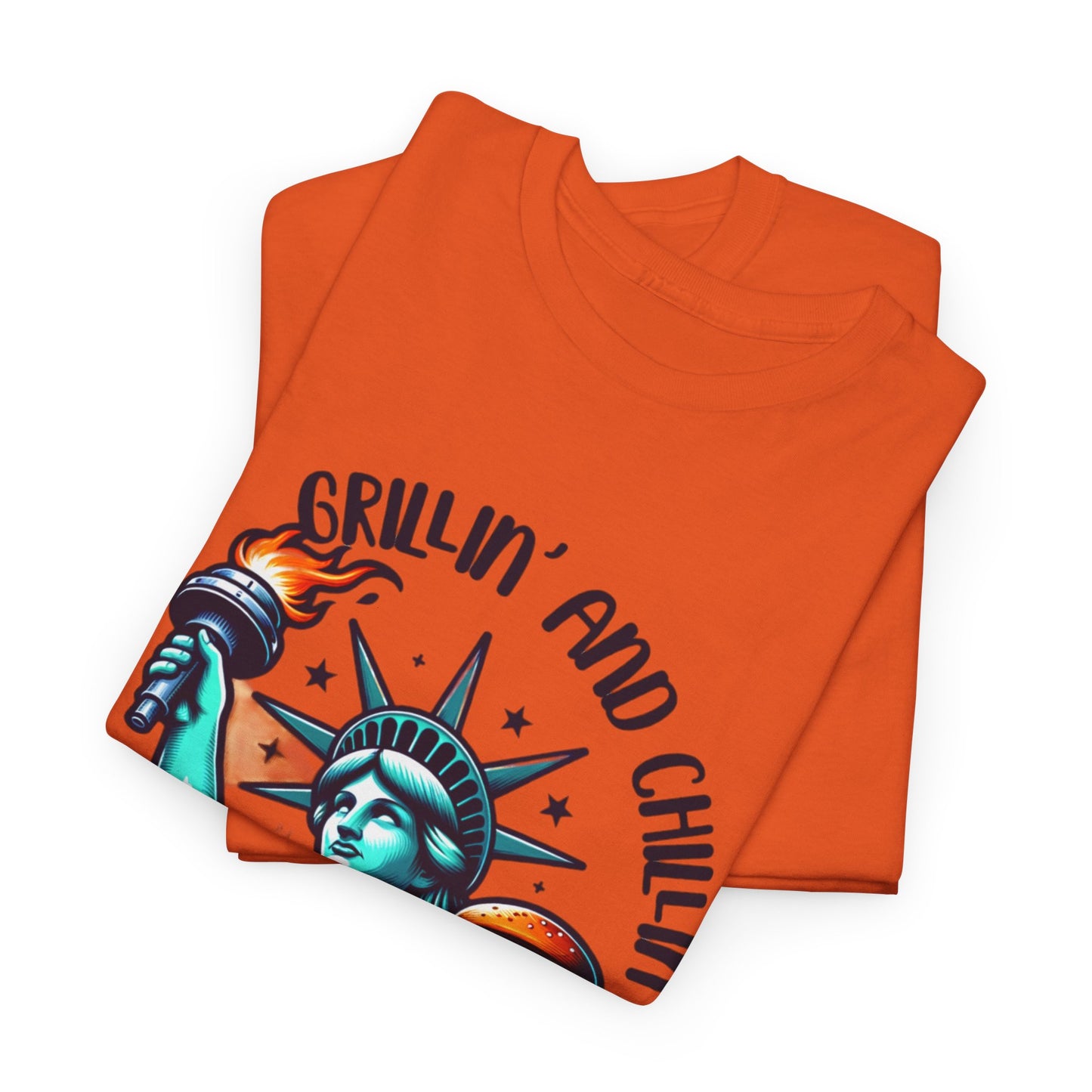 Grillin' Unisex Heavy Cotton Tee