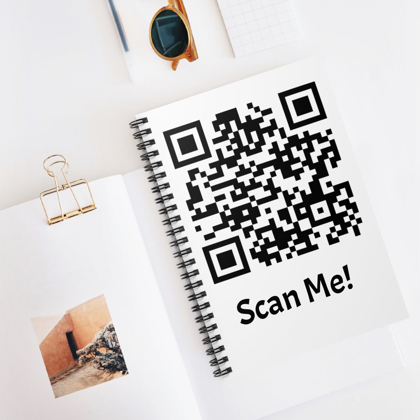 Scan Me Spiral Notebook - Ruled Line