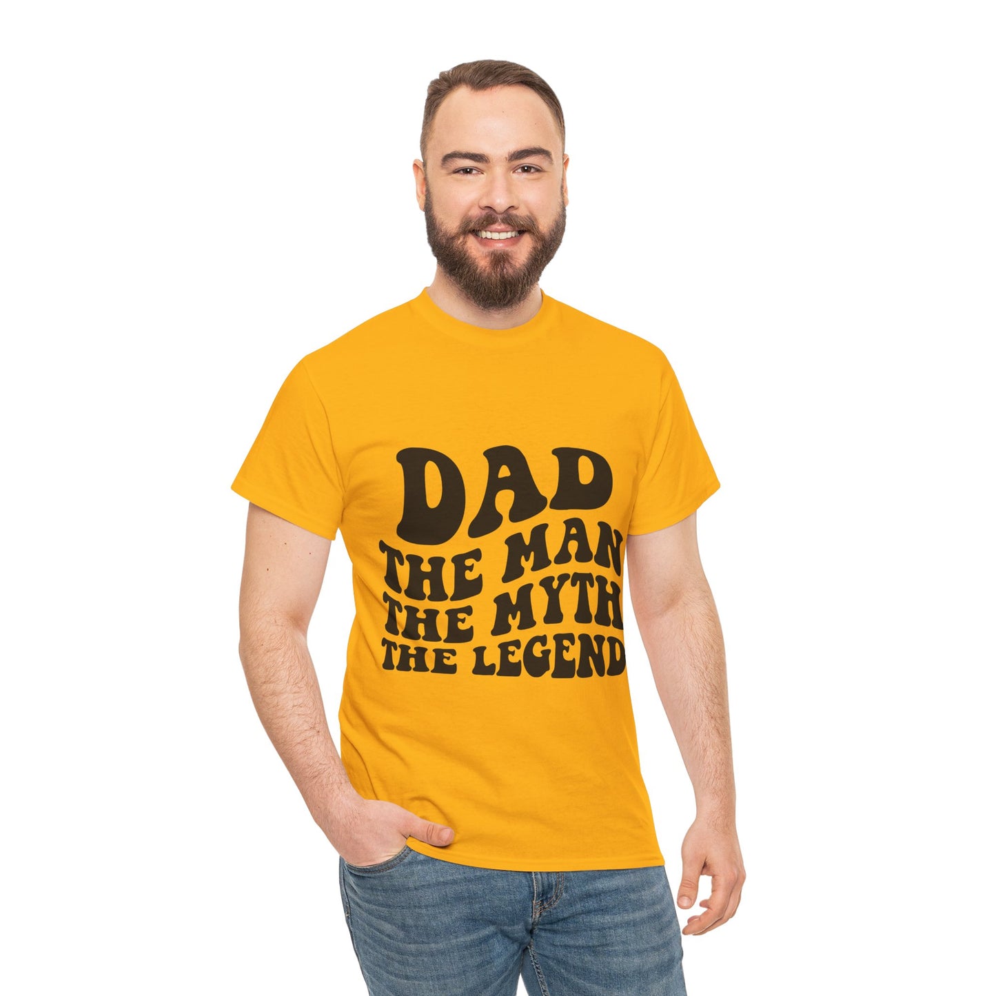 Dad Man Myth Legend Unisex Heavy Cotton Tee