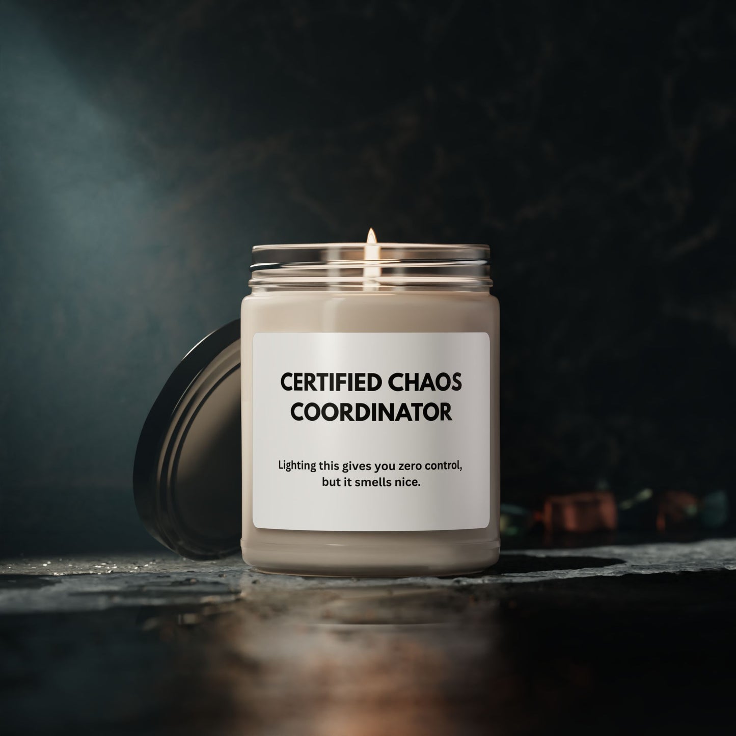 Certified Chaos Coordinator Scented Soy Candle - Relaxation Gift for Home & Office