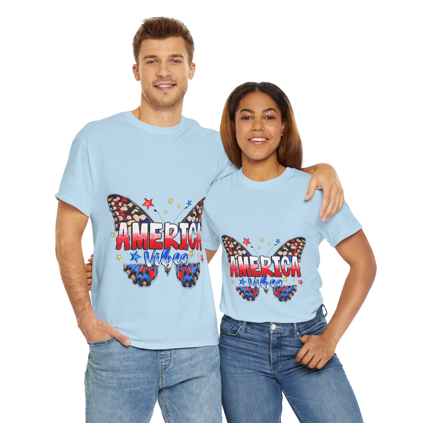 America Vibes Unisex Heavy Cotton Tee