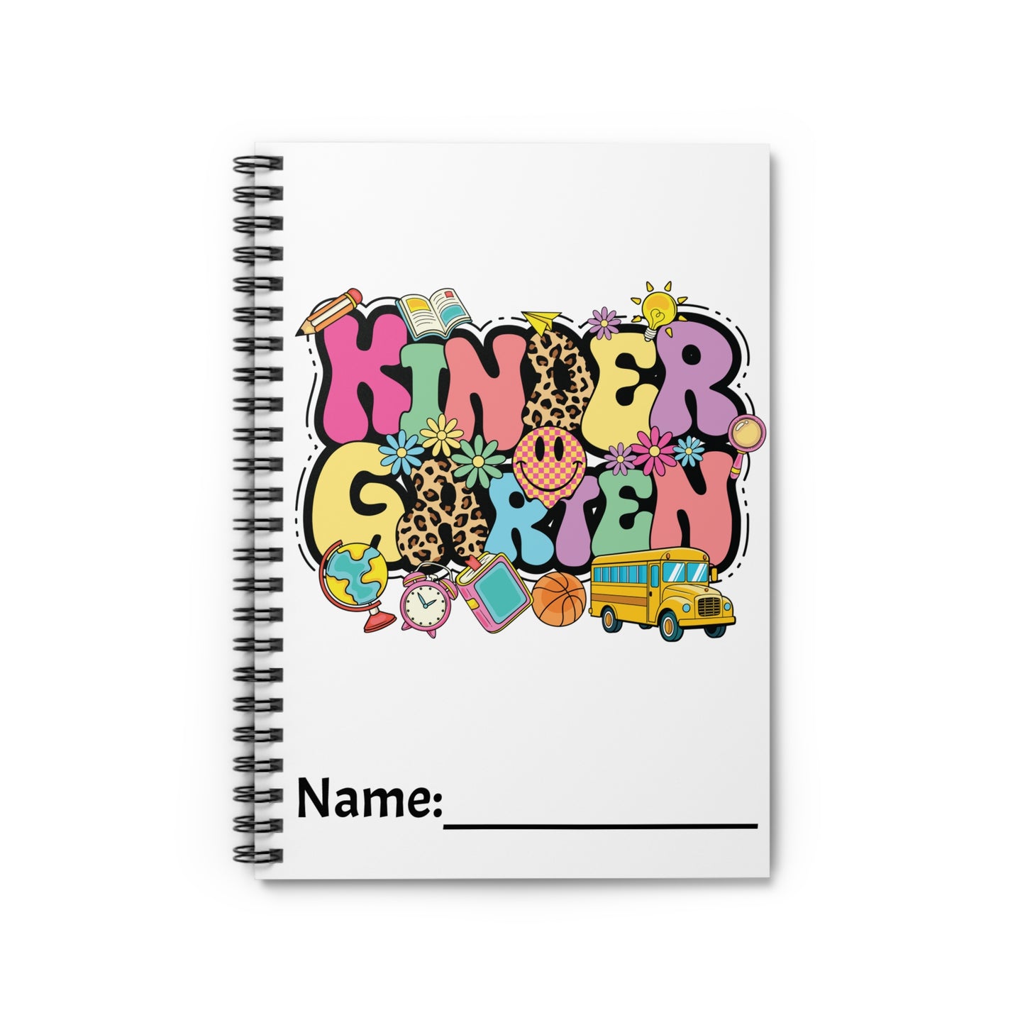 Kindergarten Spiral Notebook - Ruled Line