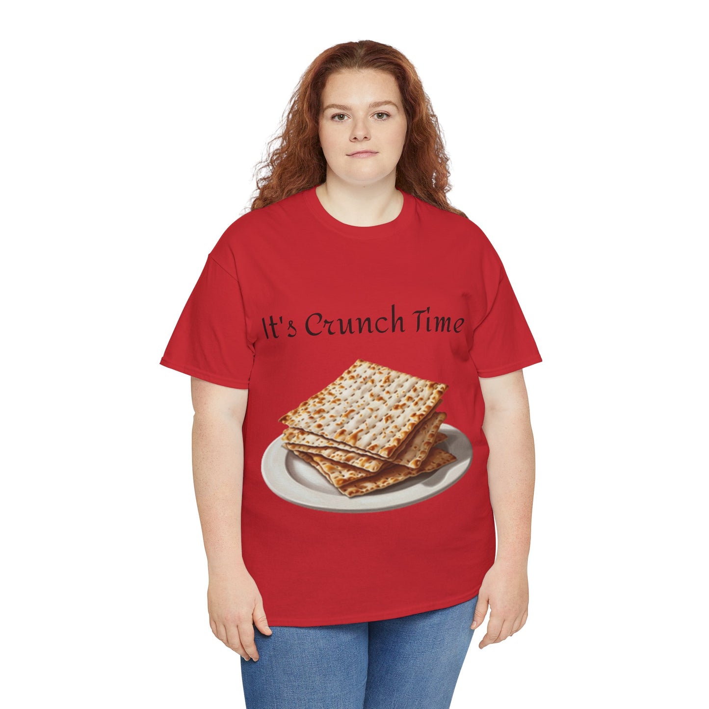 It's Crunch Time Matza Unisex Heavy Cotton Tee