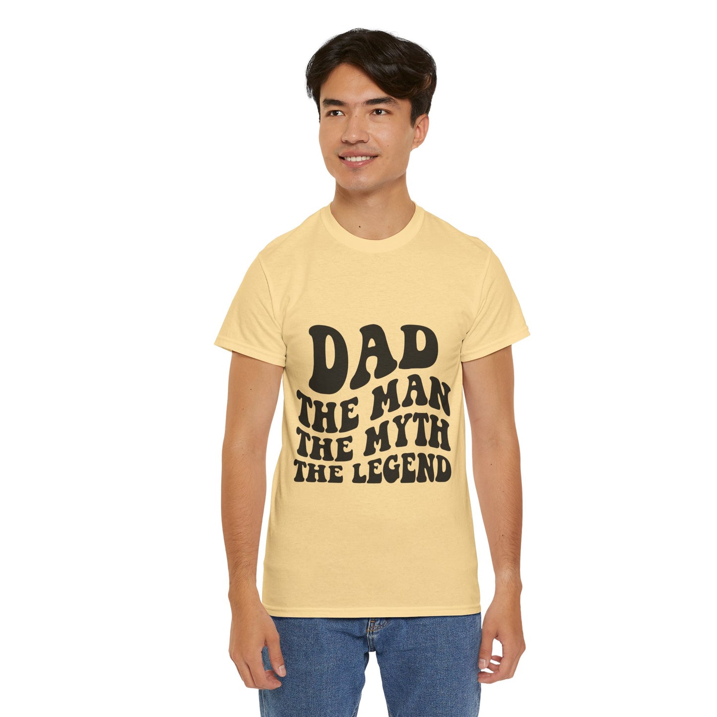 Dad Man Myth Legend Unisex Heavy Cotton Tee