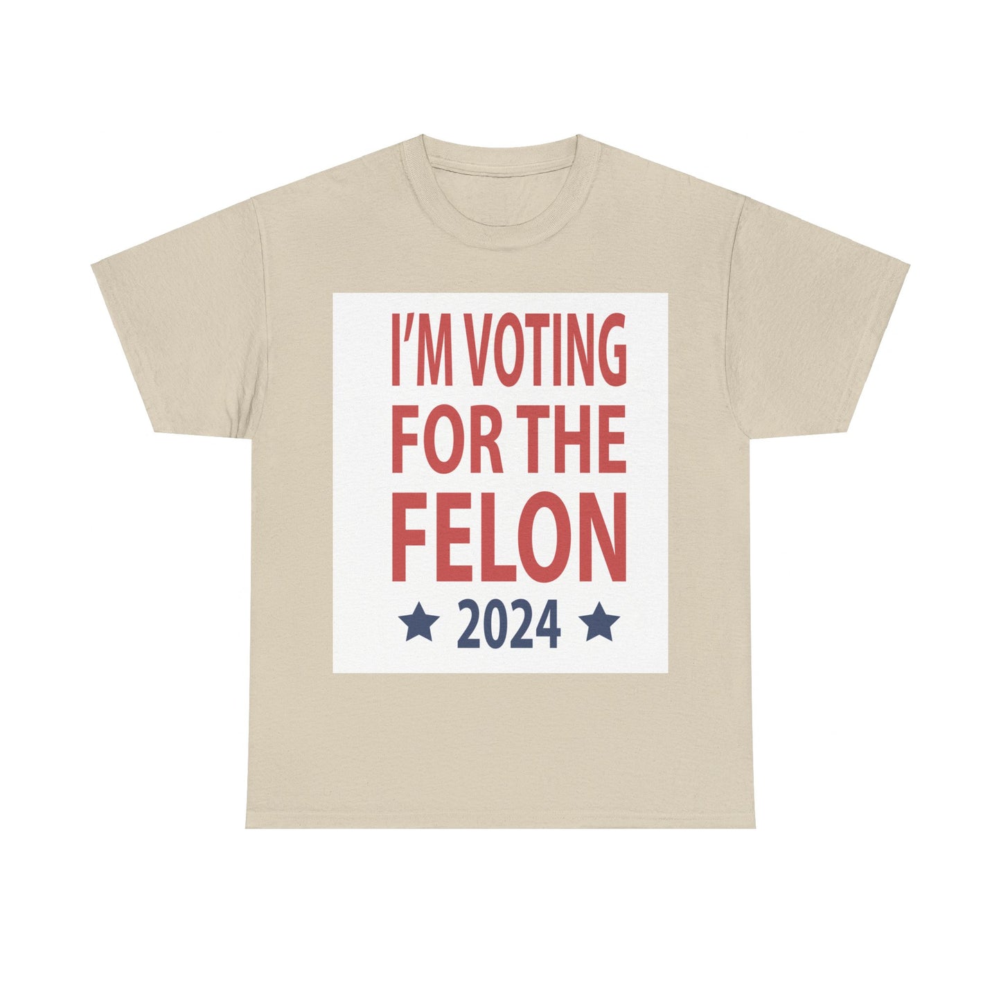 Voting For A Felon Unisex Heavy Cotton Tee