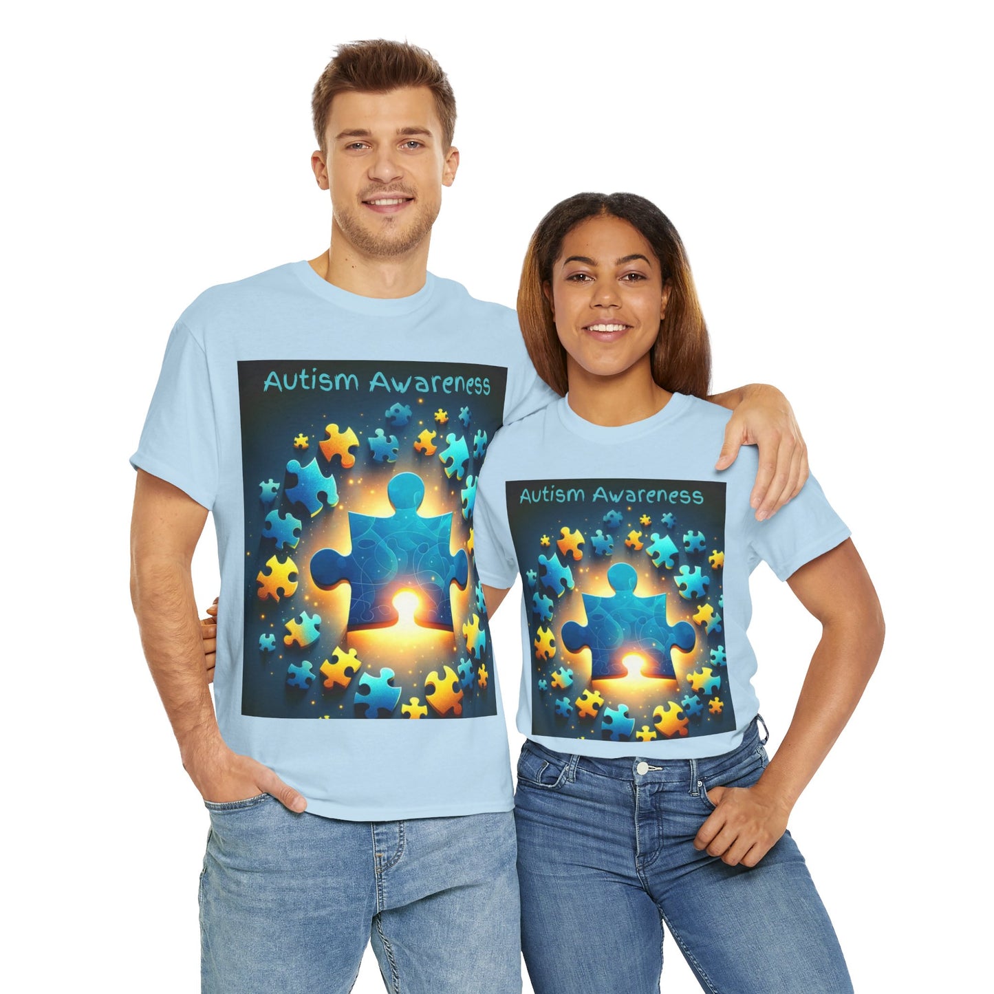 Autism Glow Unisex Heavy Cotton Tee