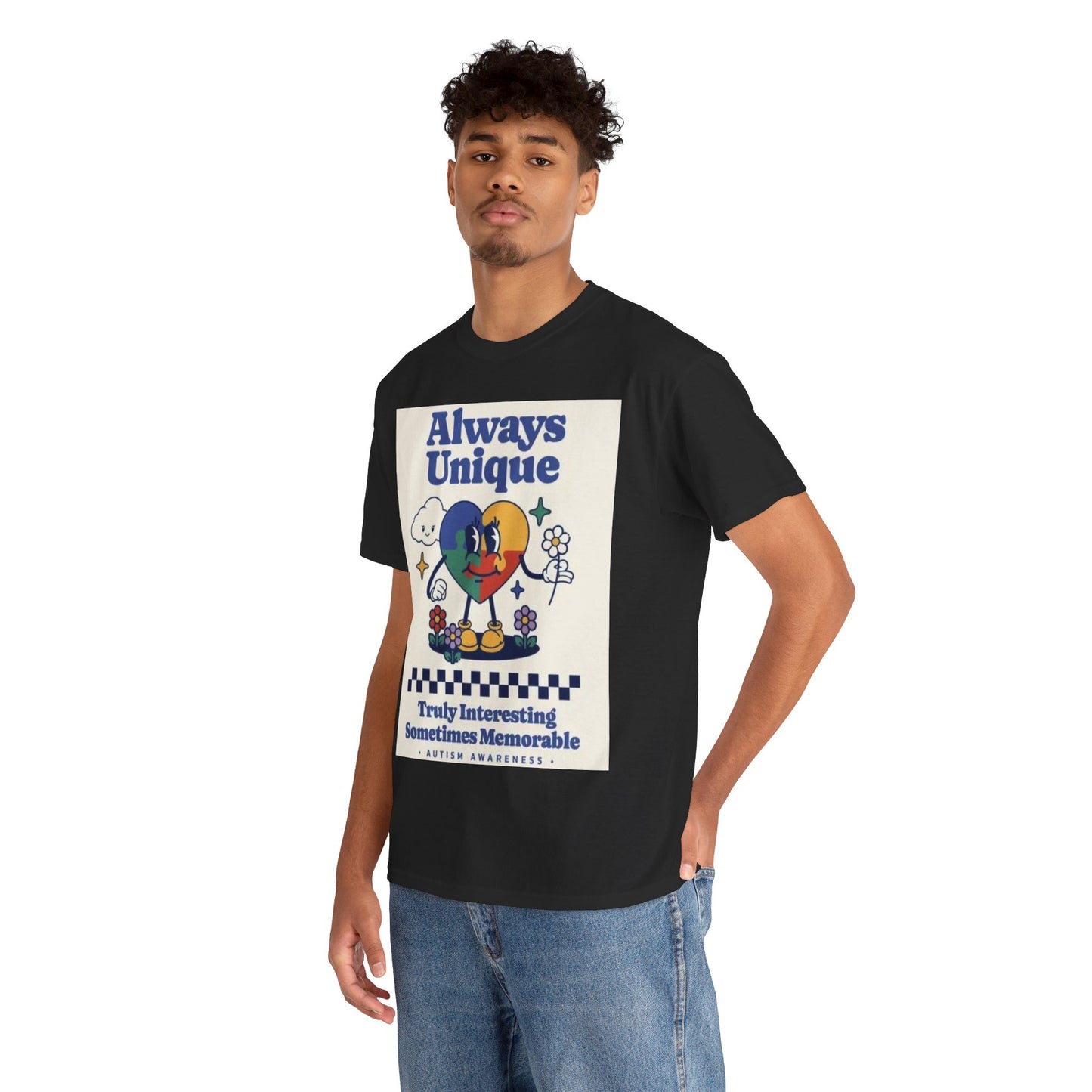 Always Unique Autism Awareness Unisex Heavy Cotton Tee