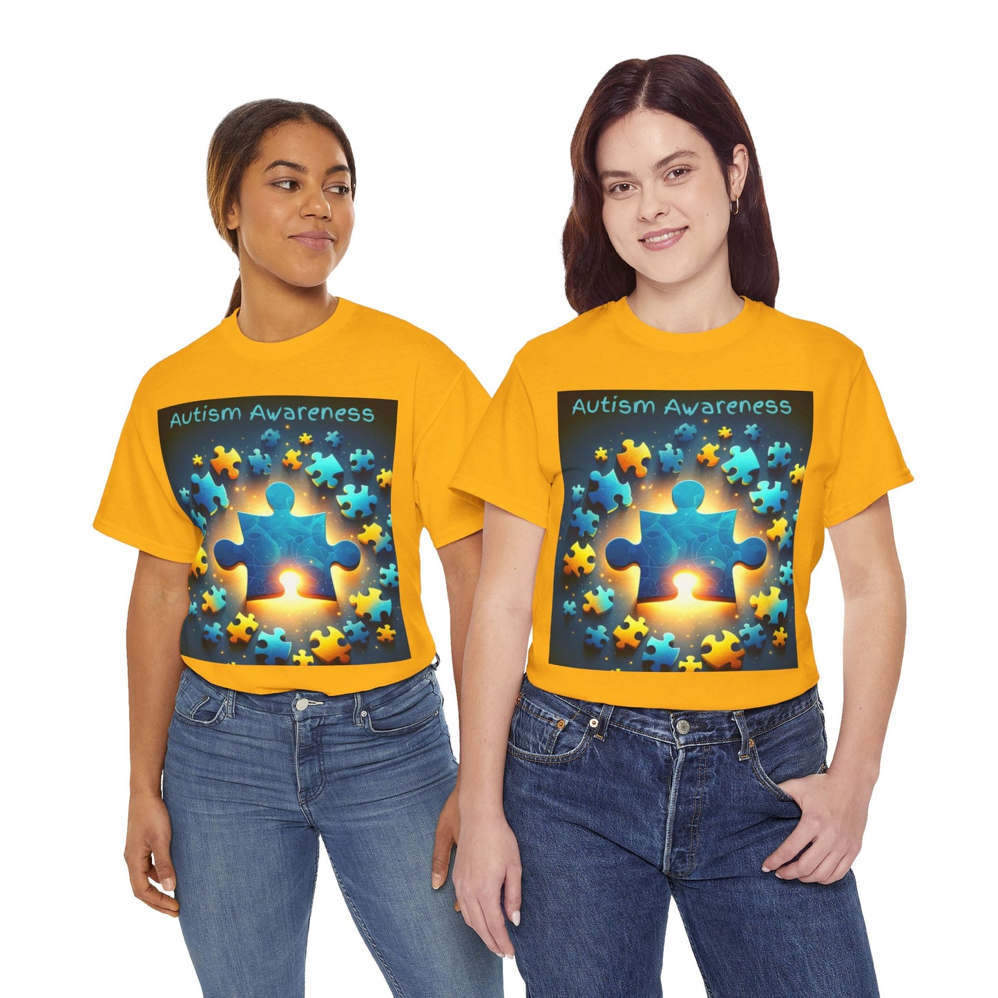 Autism Glow Unisex Heavy Cotton Tee