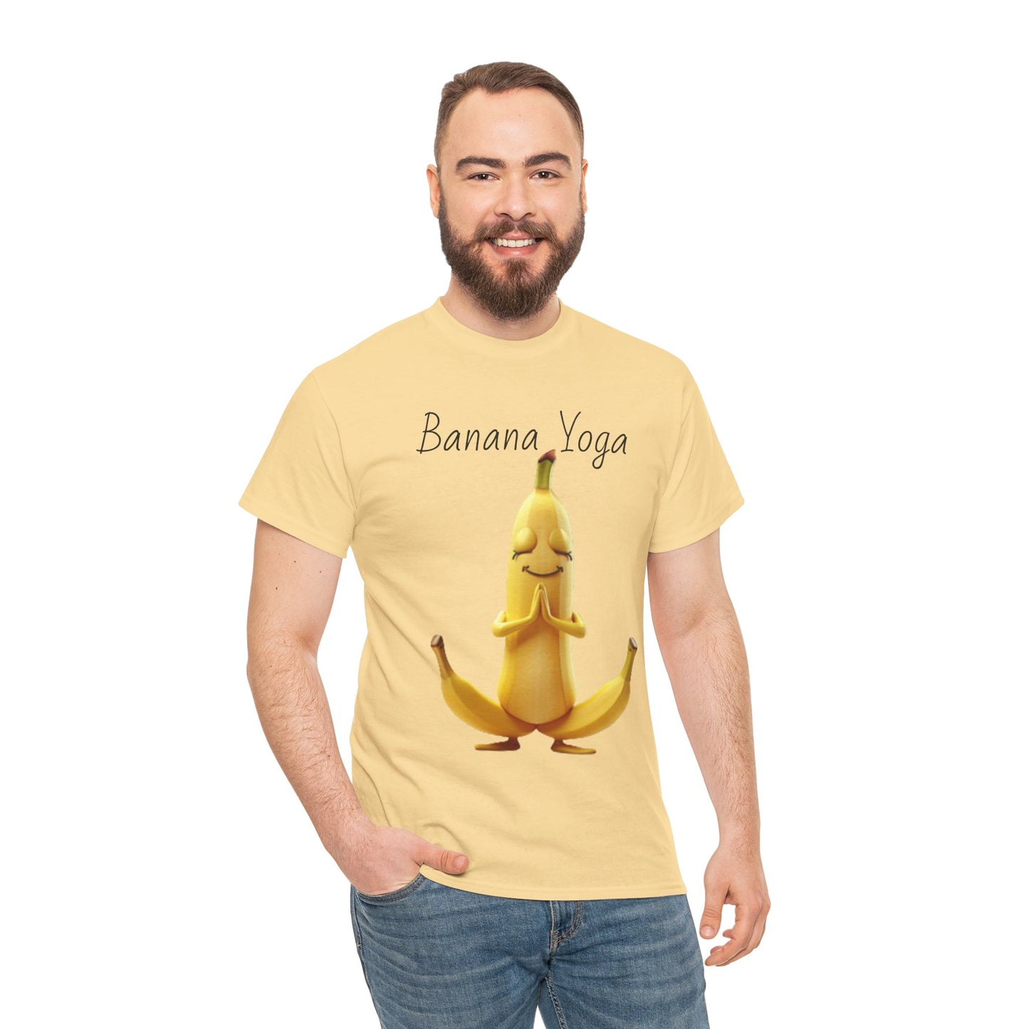 Banana Yoga Unisex Heavy Cotton Tee