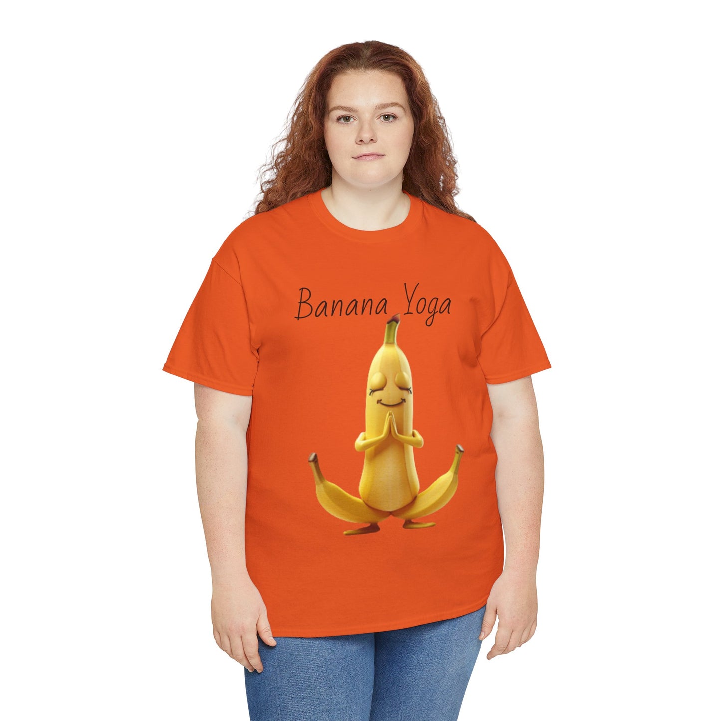 Banana Yoga Unisex Heavy Cotton Tee