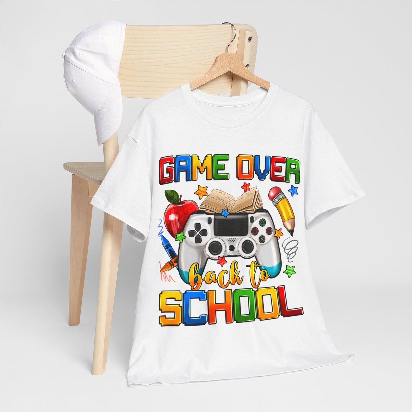 Game Over Back To School Unisex Cotton Tee