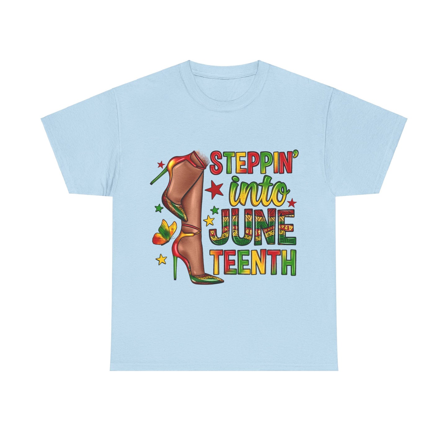 Stepping Into Juneteenth Unisex Heavy Cotton Tee