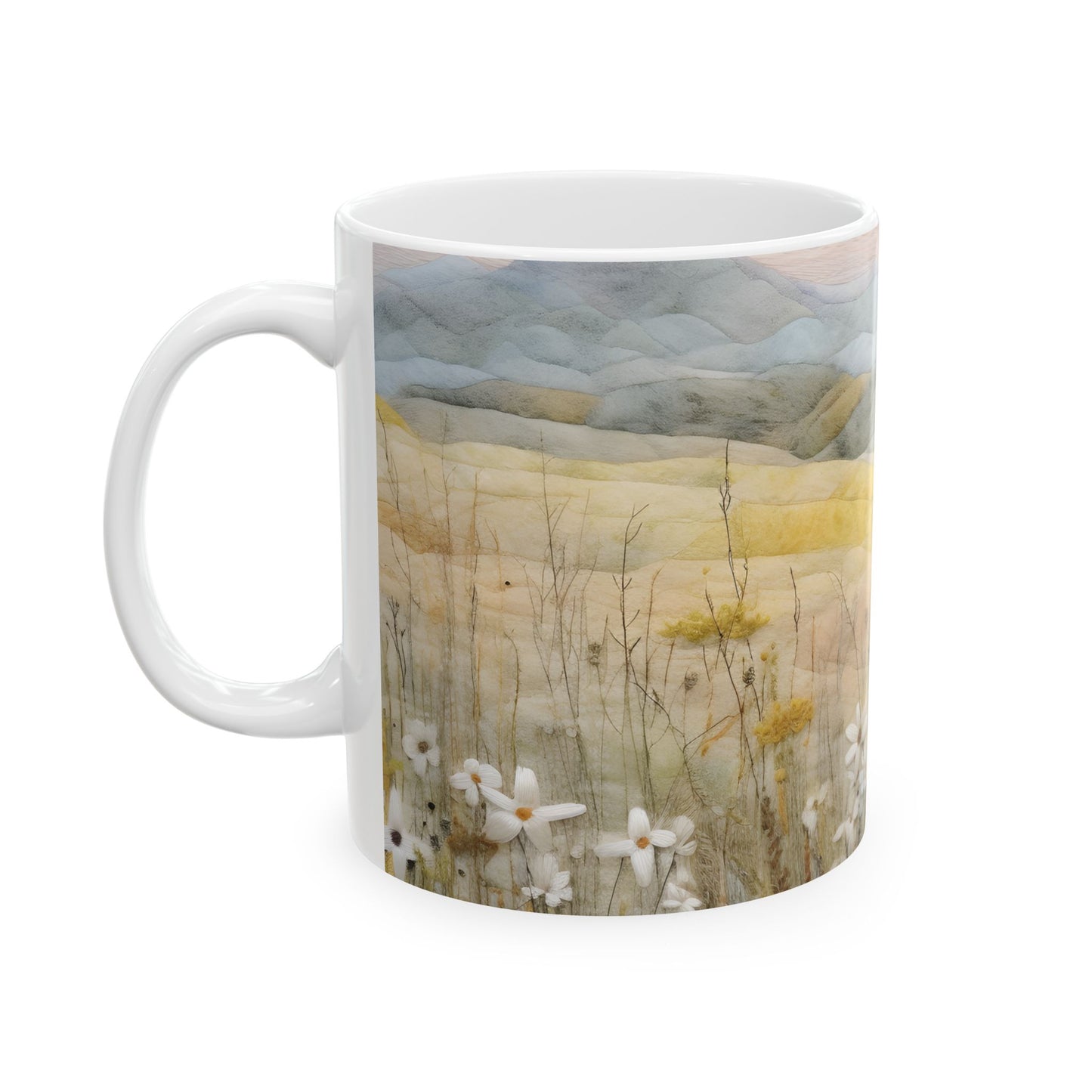 Mountain Plain Ceramic Mug, (11oz, 15oz)