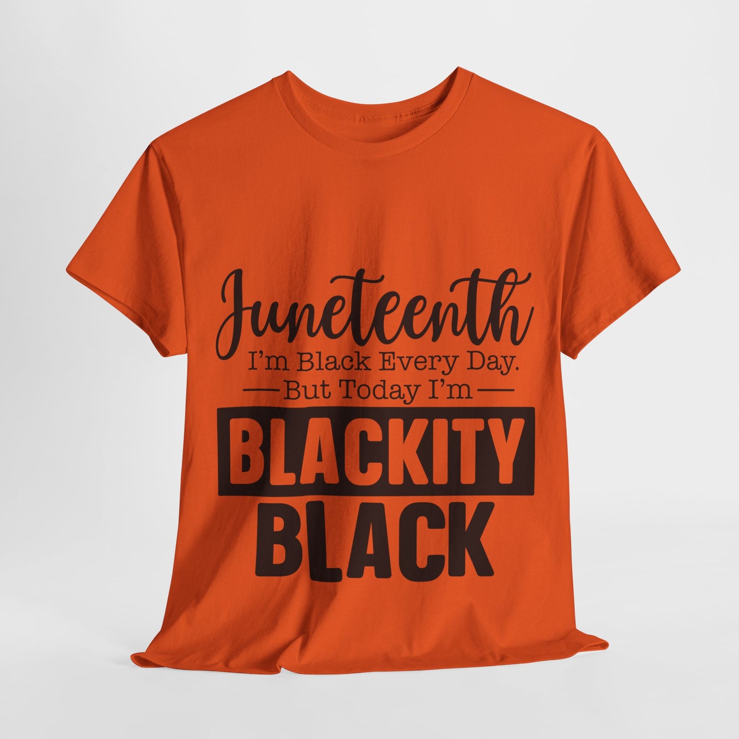 Juneteenth Black Everyday Unisex Heavy Cotton Tee