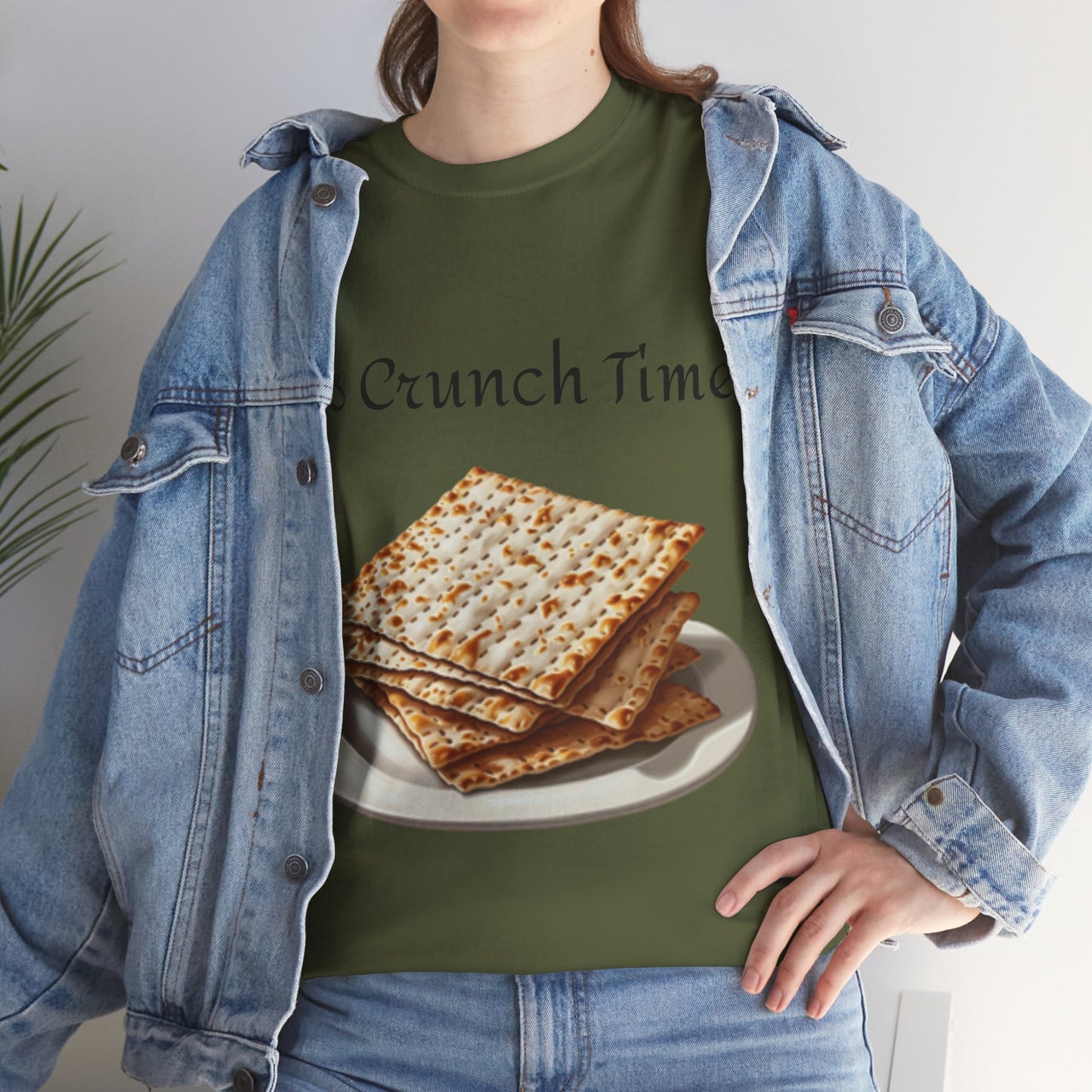 It's Crunch Time Matza Unisex Heavy Cotton Tee