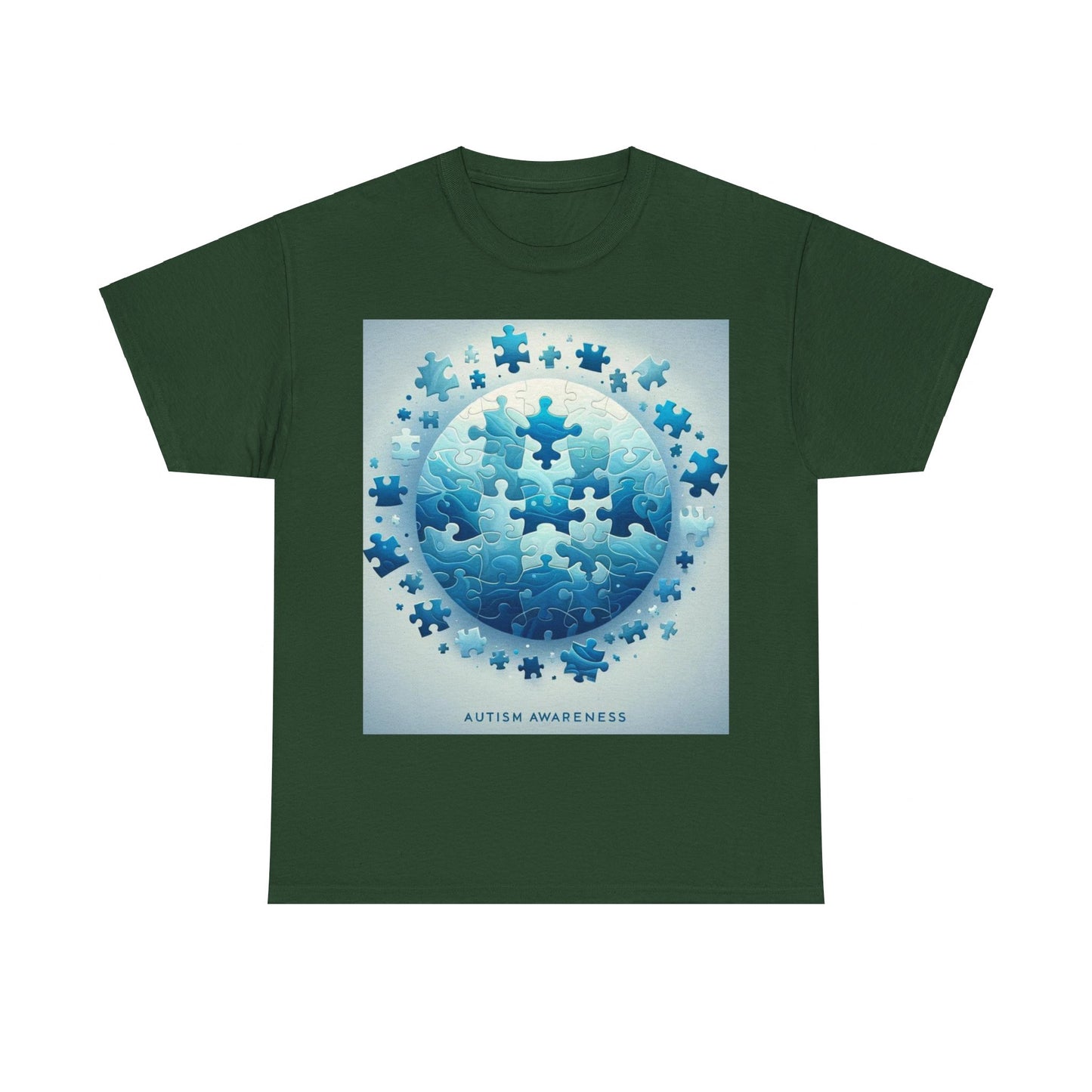 Autism Globe Unisex Heavy Cotton Tee