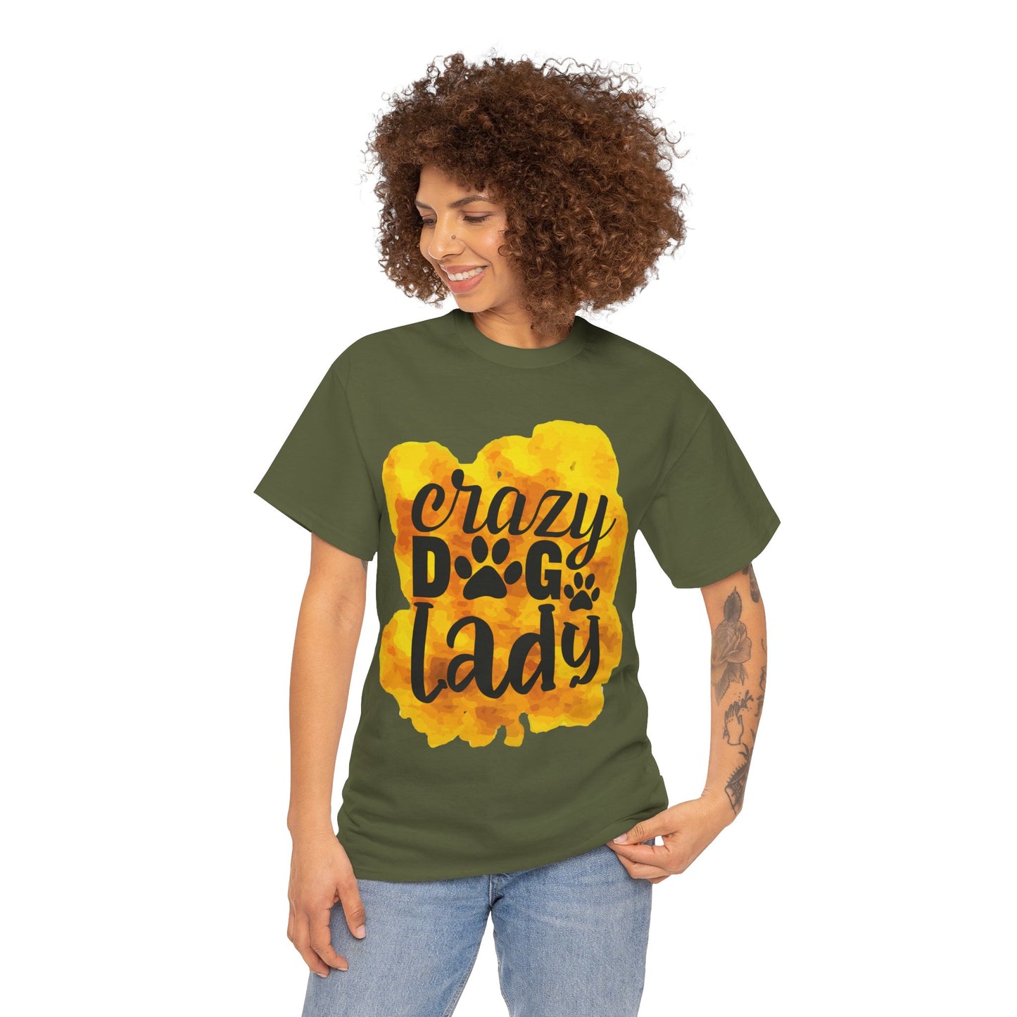 Crazy Dog Lady Unisex Heavy Cotton Tee