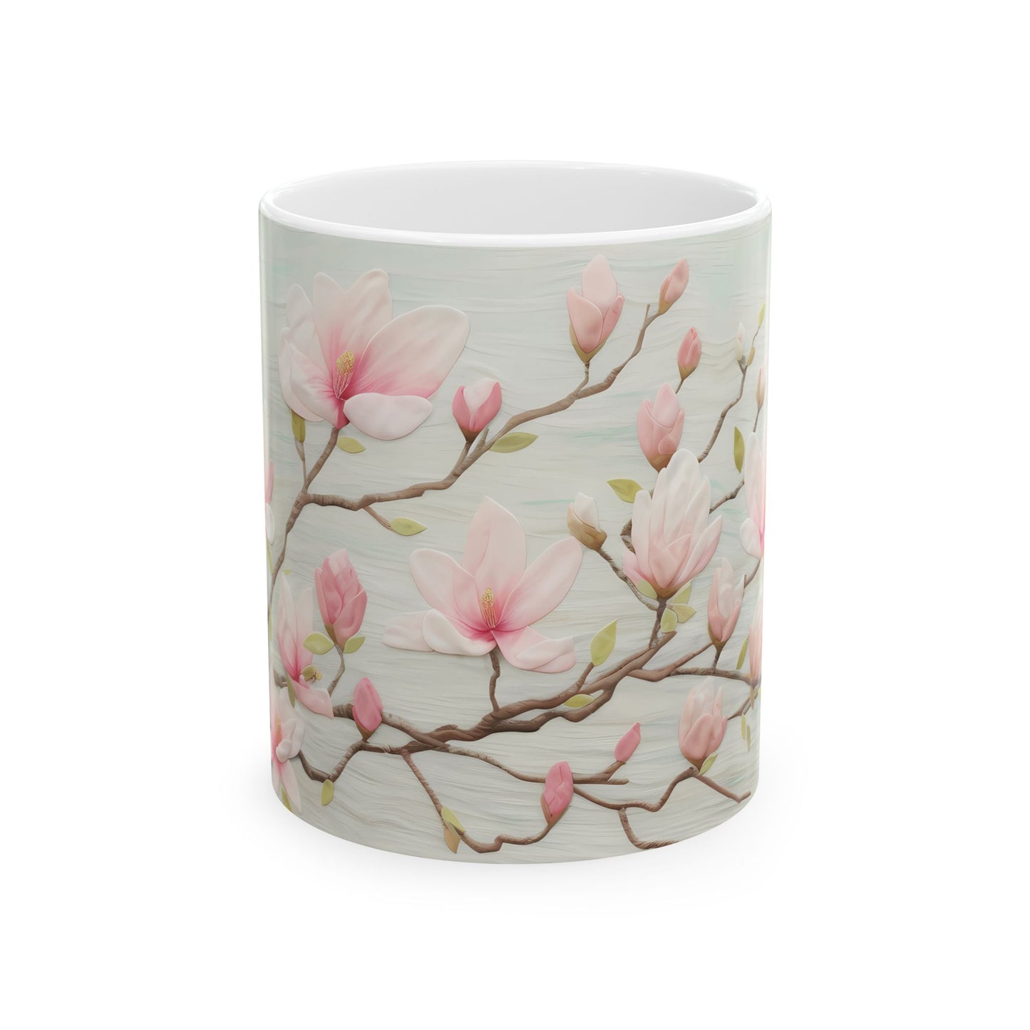 Spring Flowers Ceramic Mug, (11oz, 15oz)