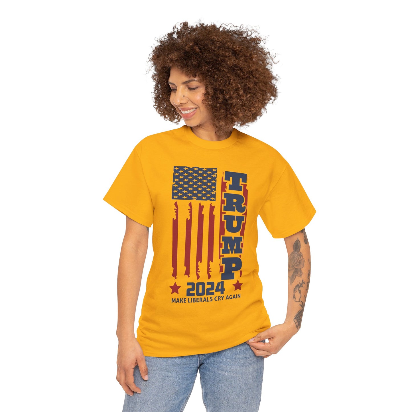 Trump 2024 A Unisex Heavy Cotton Tee