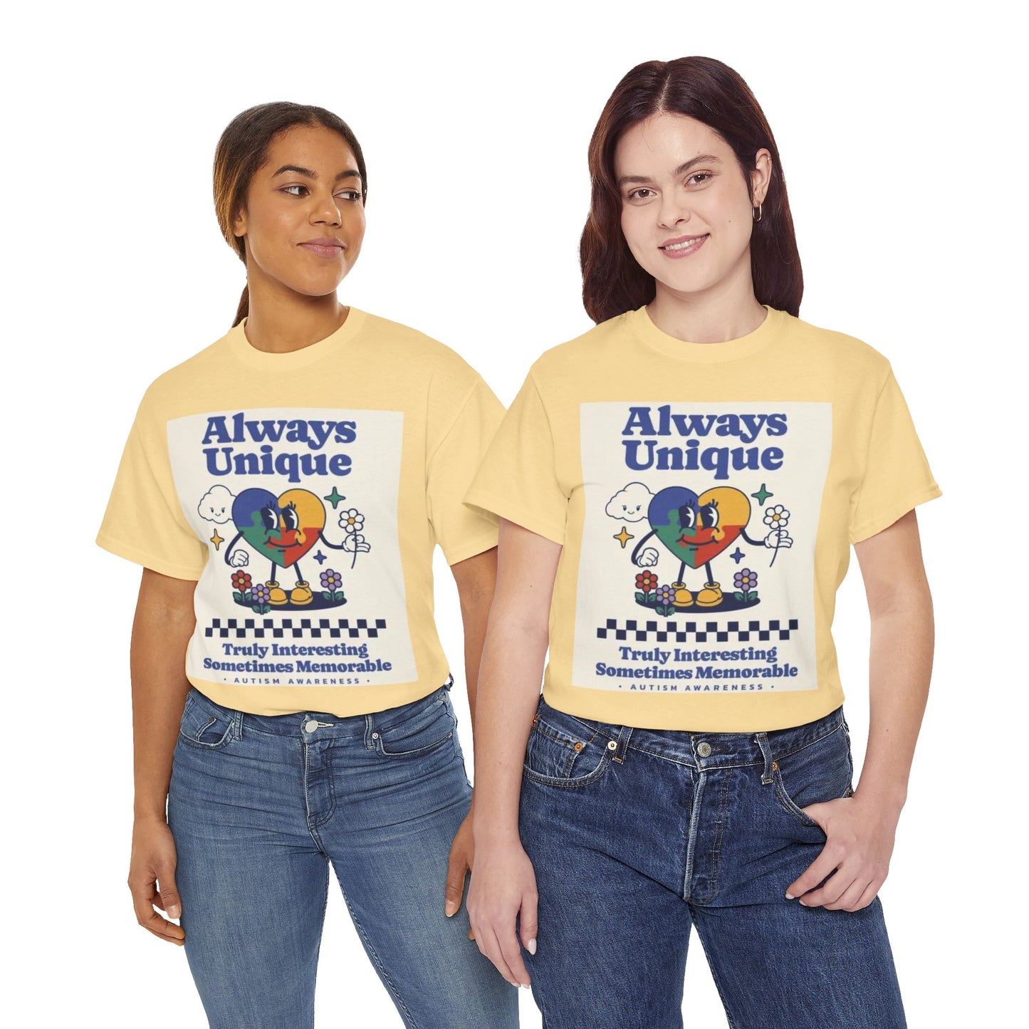 Always Unique Autism Awareness Unisex Heavy Cotton Tee