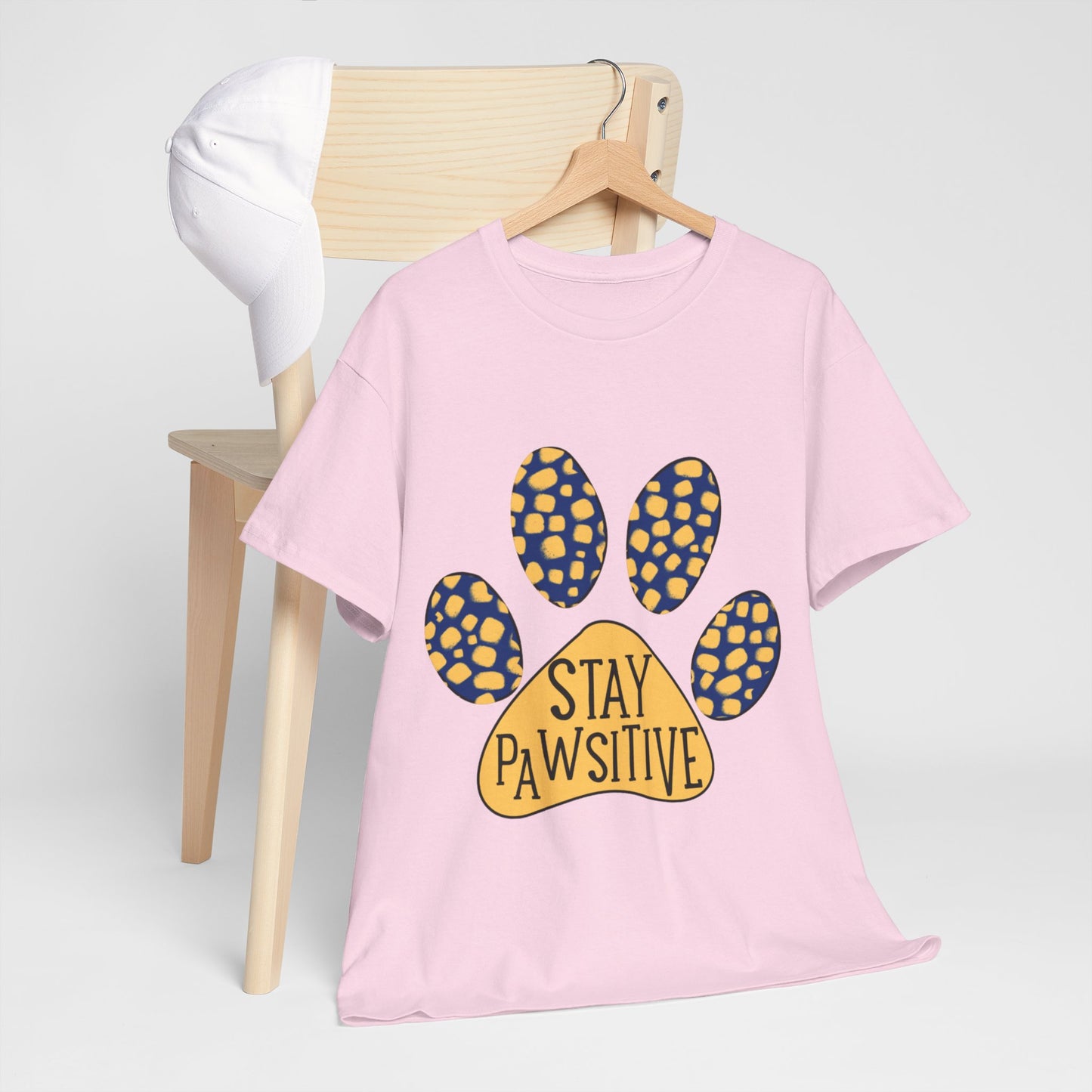 Stay Pawsitive Unisex Heavy Cotton Tee