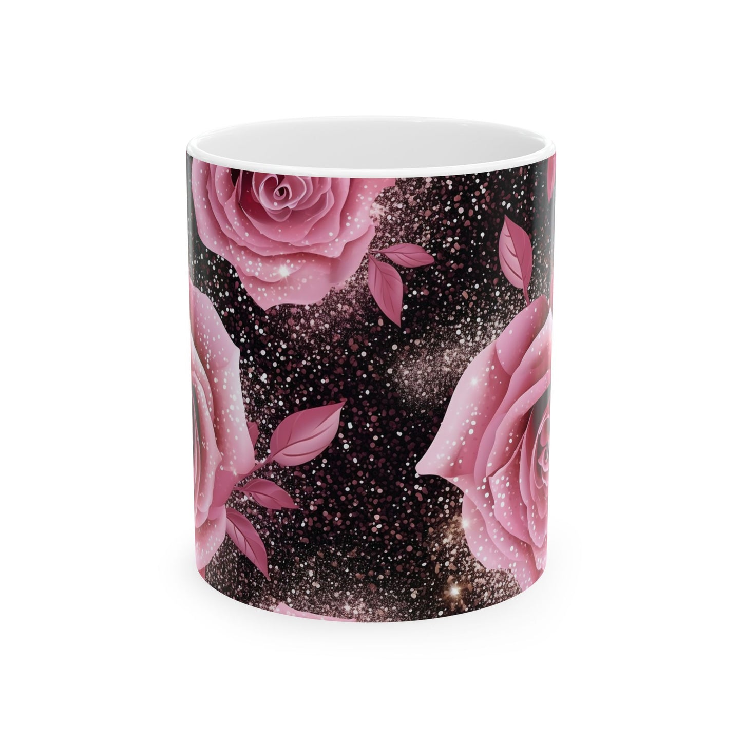 Coquette Rose Mug Ceramic Mug, (11oz, 15oz)