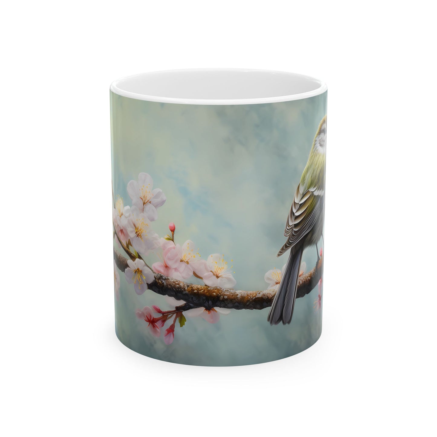 Spring Bird Ceramic Mug, (11oz, 15oz)