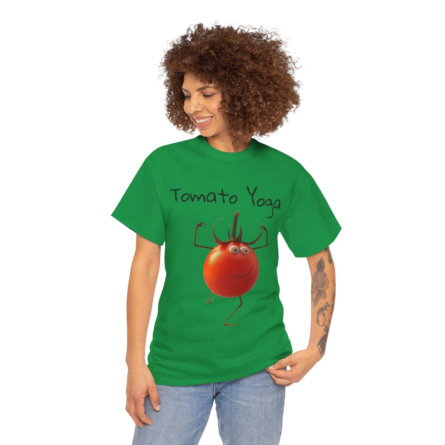 Tomato Yoga Unisex Heavy Cotton Tee