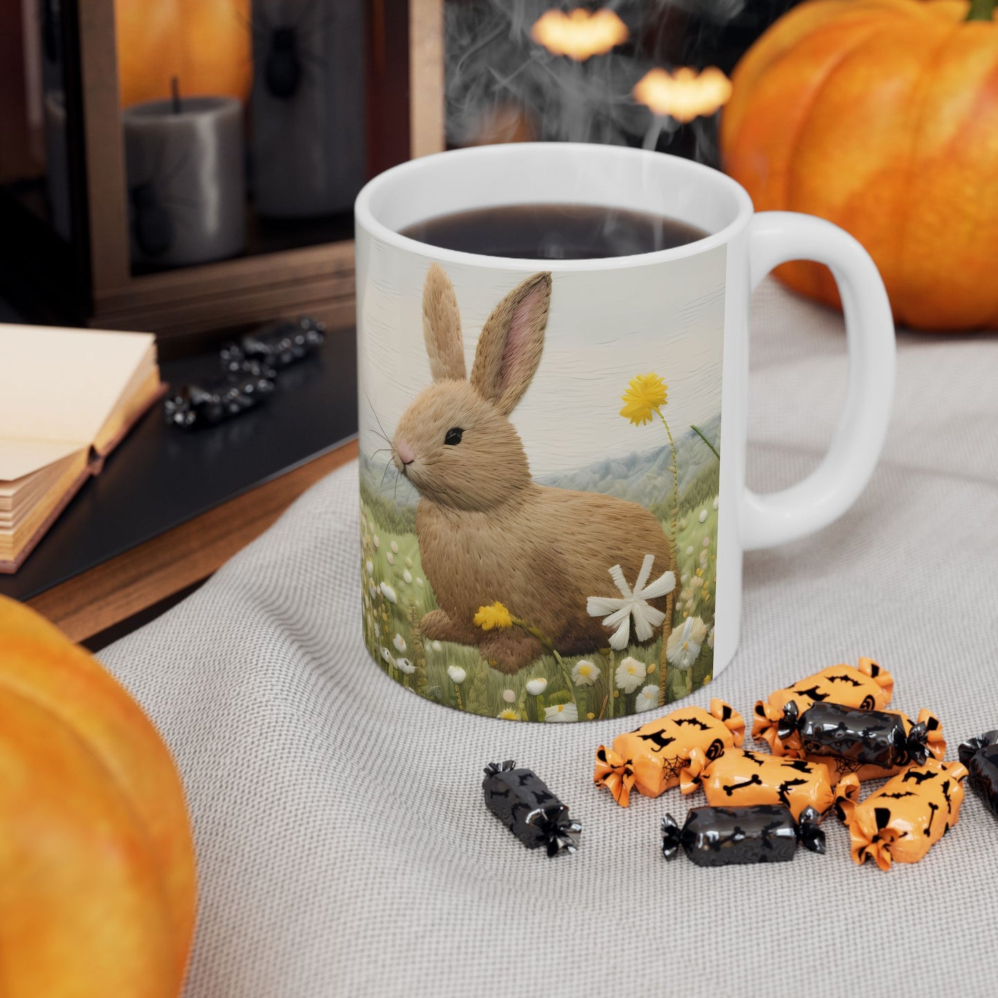 Spring Bunnies Ceramic Mug, (11oz, 15oz)