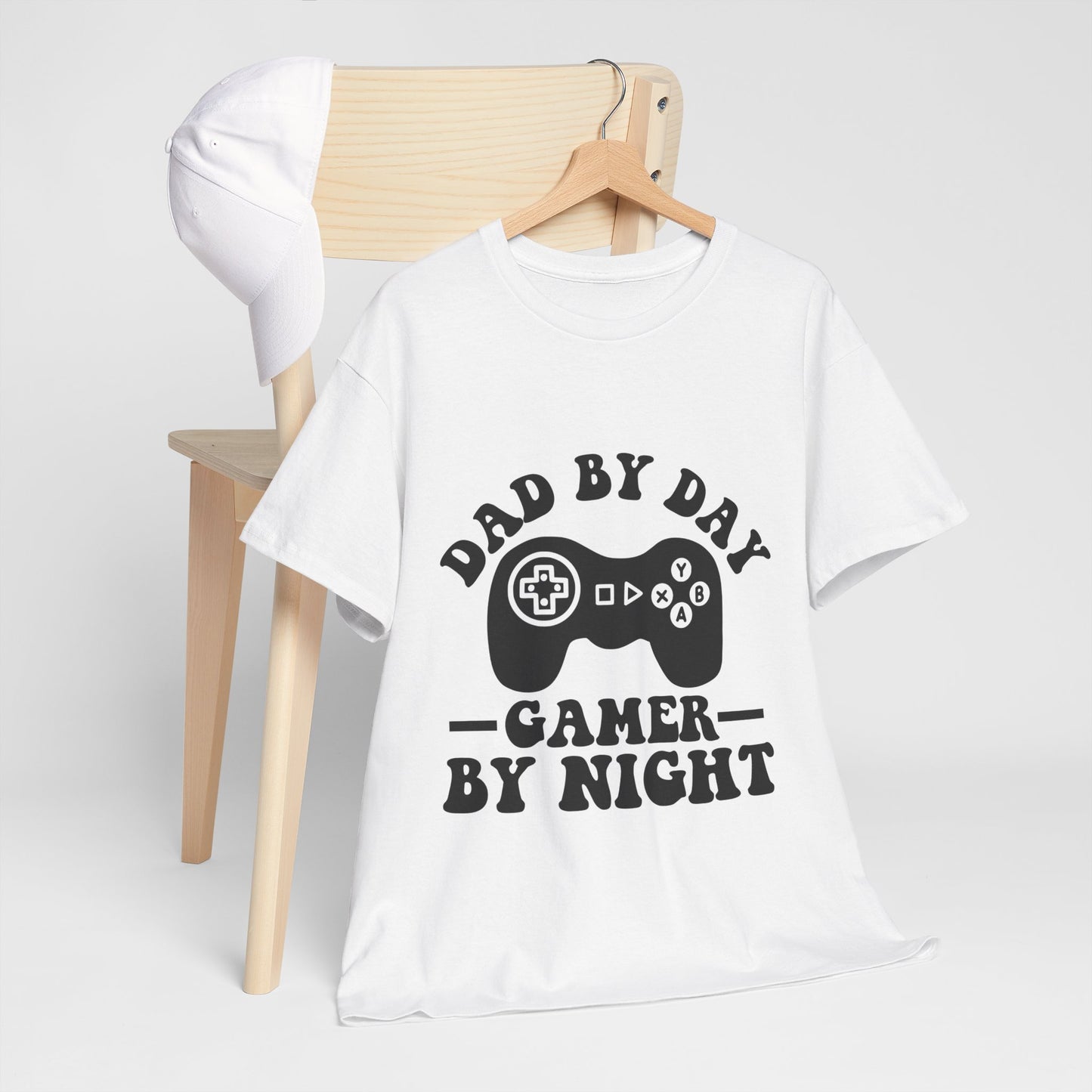 Gamer By Night Unisex Heavy Cotton Tee