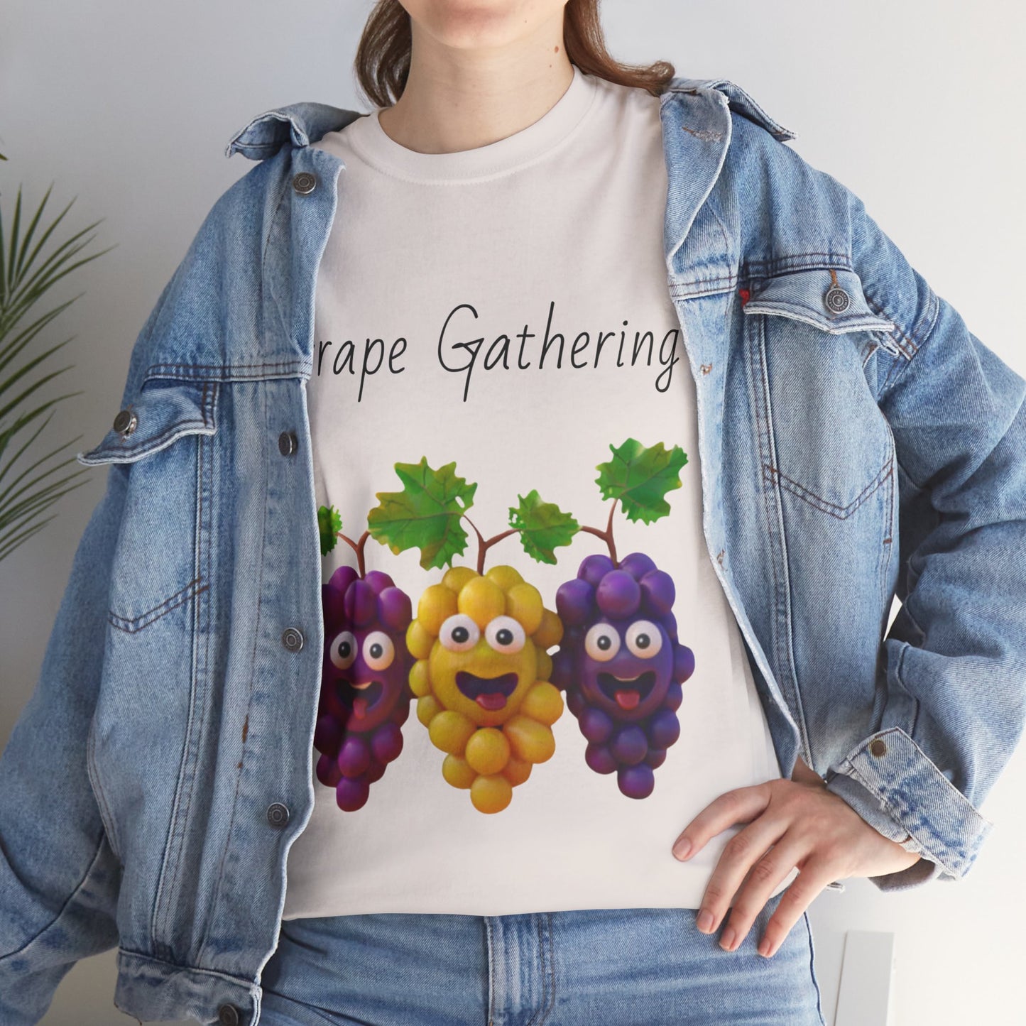 Grape Gathering Unisex Heavy Cotton Tee