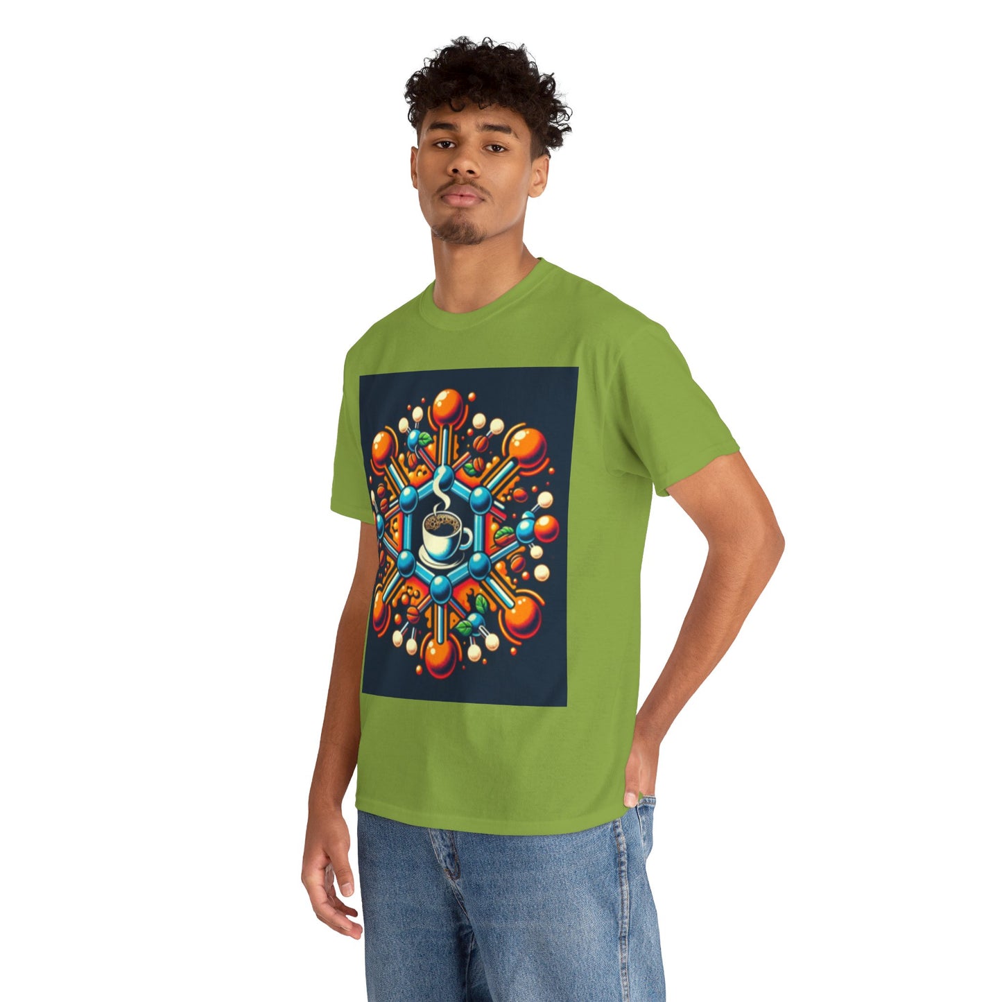 Color Bomb Coffee Cup Unisex Heavy Cotton Tee