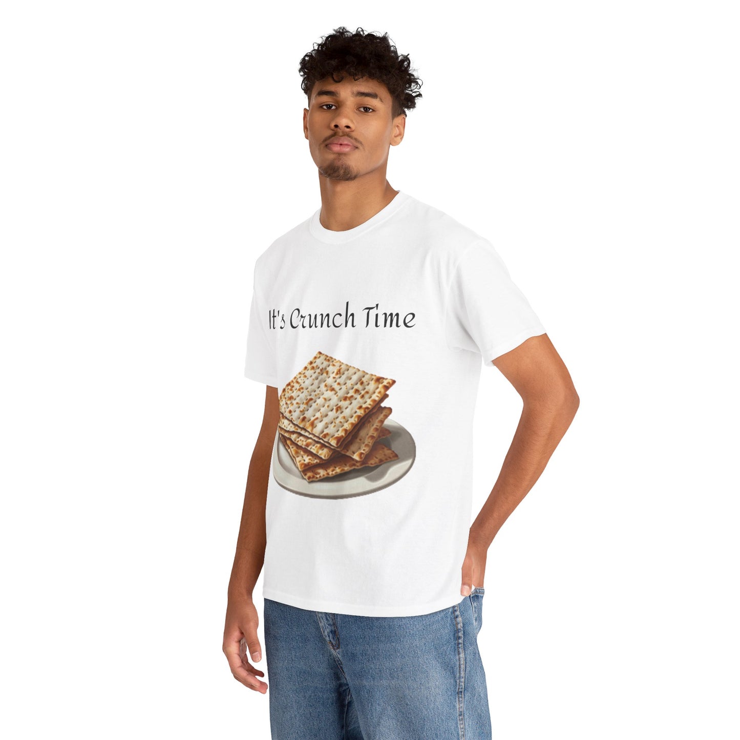 It's Crunch Time Matza Unisex Heavy Cotton Tee