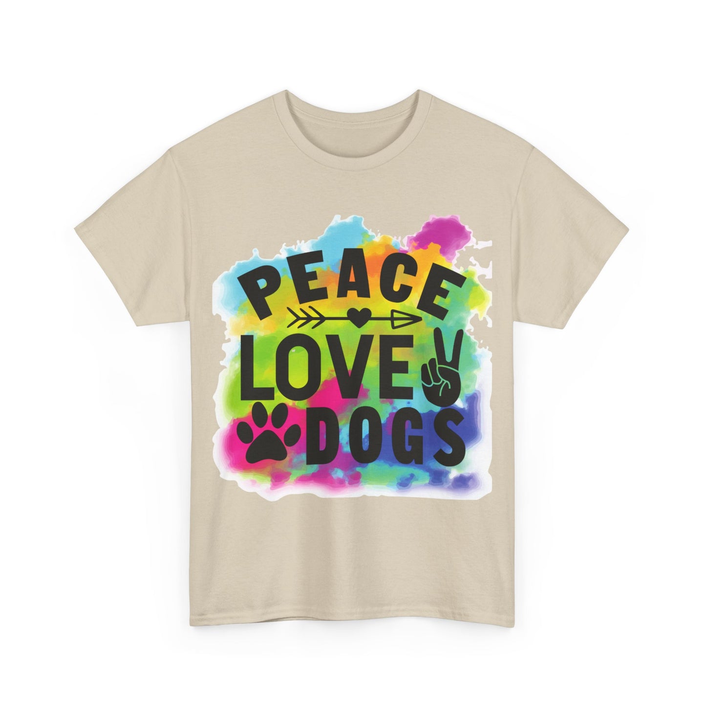 Peace Love Dogs Unisex Heavy Cotton Tee