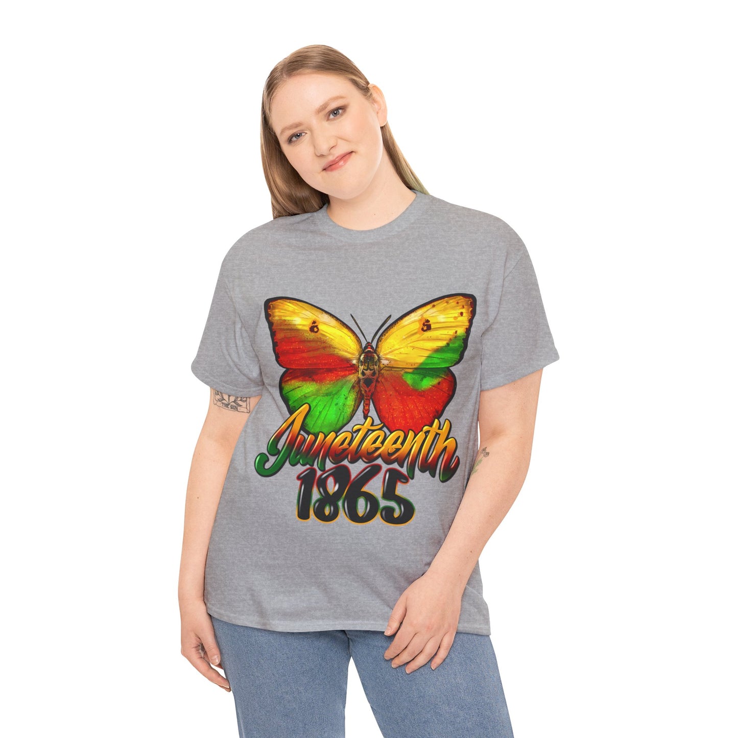 Juneteenth Butterfly Unisex Heavy Cotton Tee