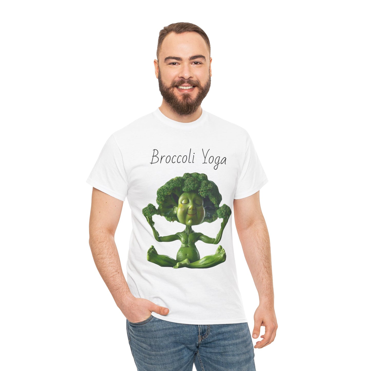 Broccoli Yoga Unisex Heavy Cotton Tee