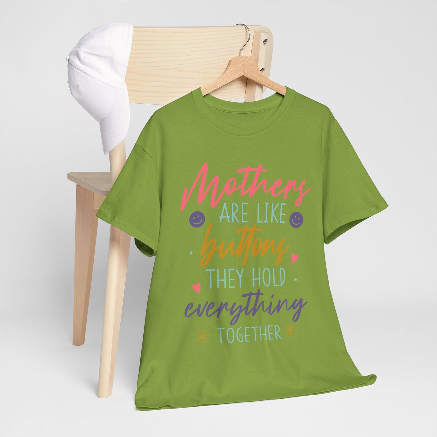 Mothers Are Like Buttons Unisex Heavy Cotton Tee