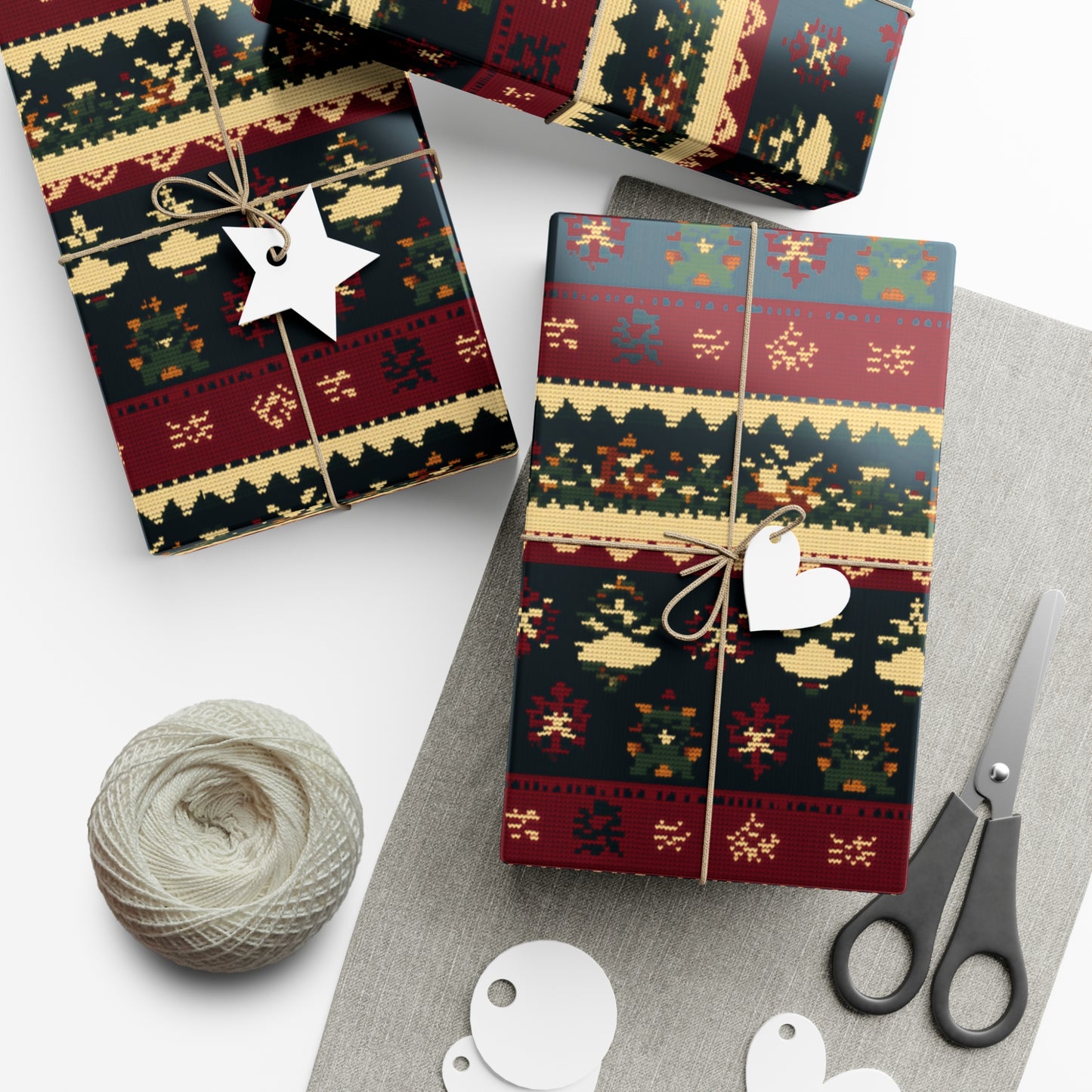 Ugly Sweater Gift Wrap Papers