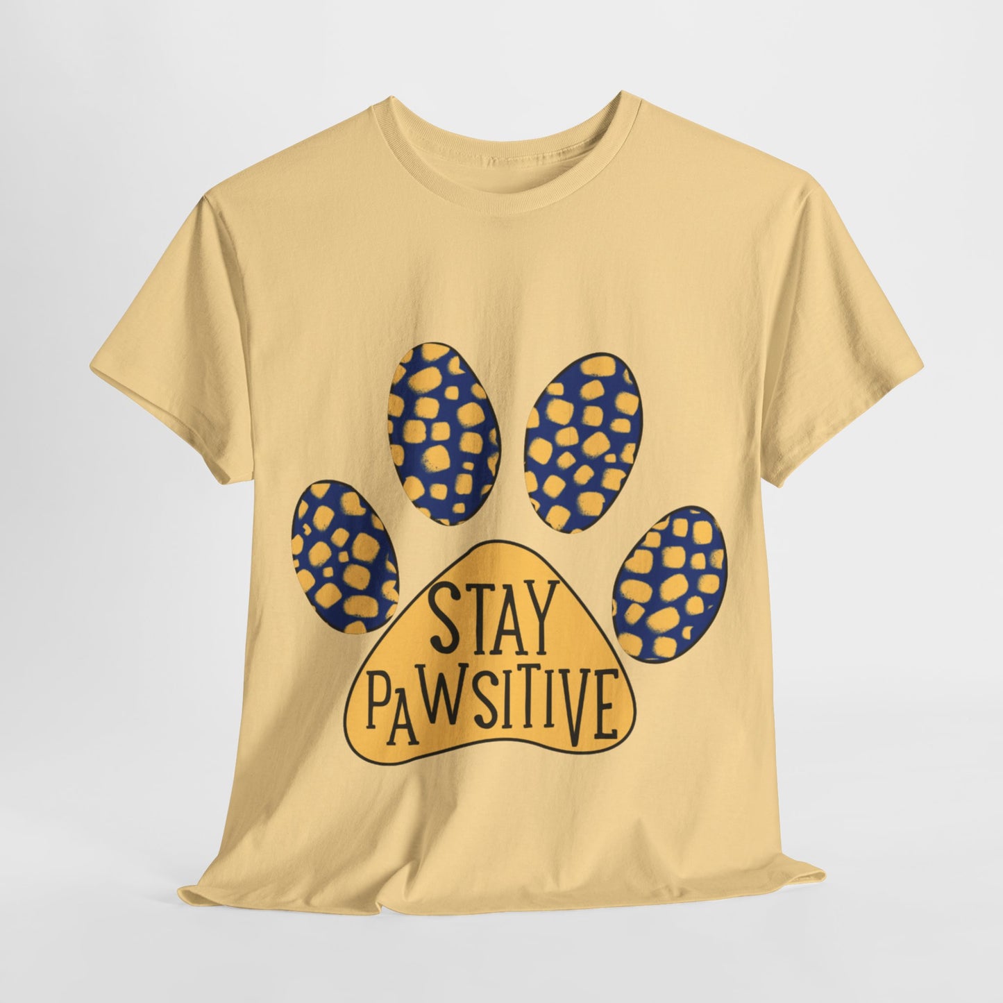 Stay Pawsitive Unisex Heavy Cotton Tee