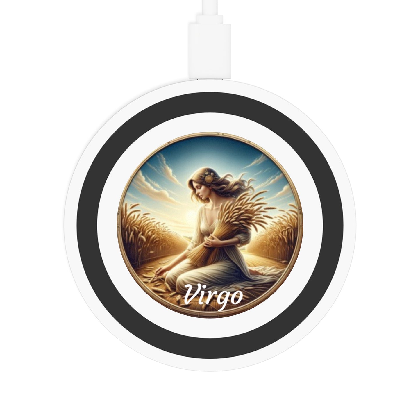 Virgo Zodiac Sign Quake Wireless Charging Pad