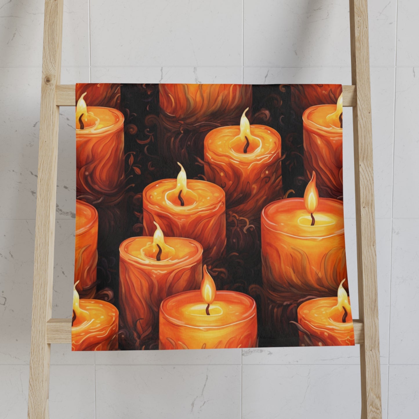 Halloween Candle Hand Towel