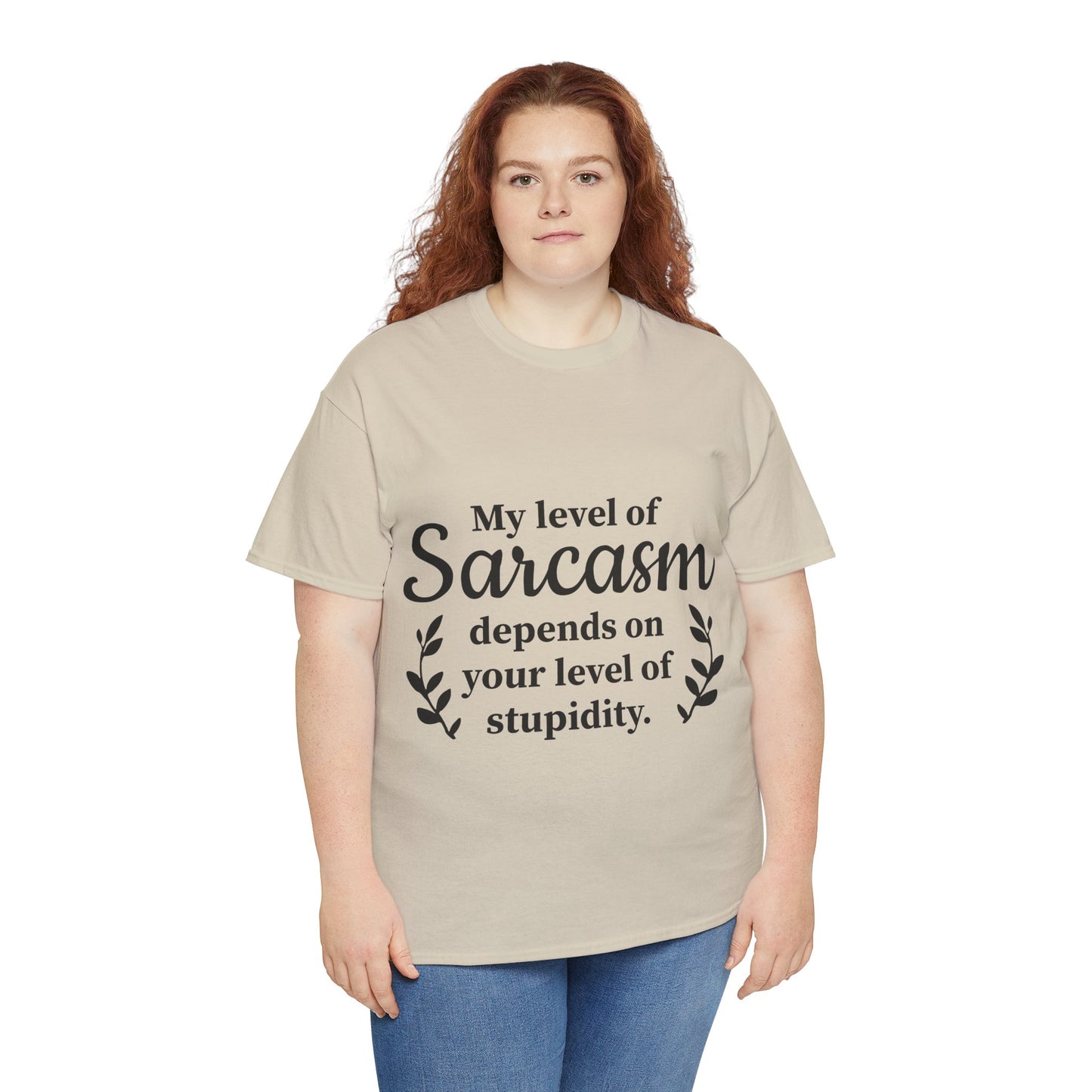 My Level Of Sarcasm Unisex Heavy Cotton Tee